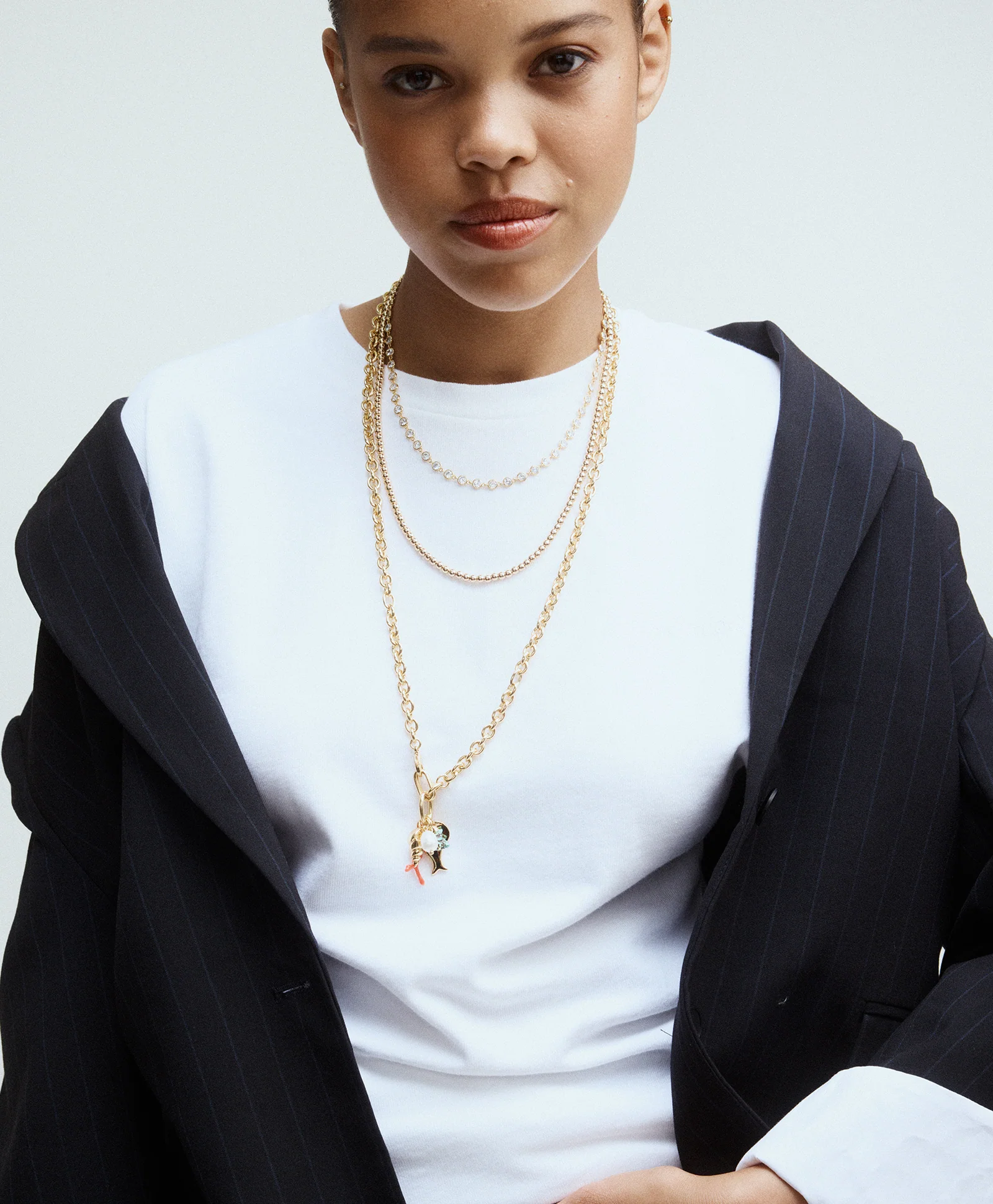 Gold Baby Bead Necklace - Image 3