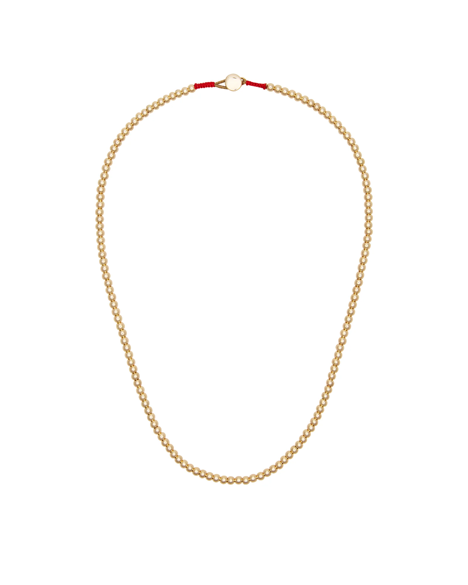 Gold Baby Bead Necklace - Image 4