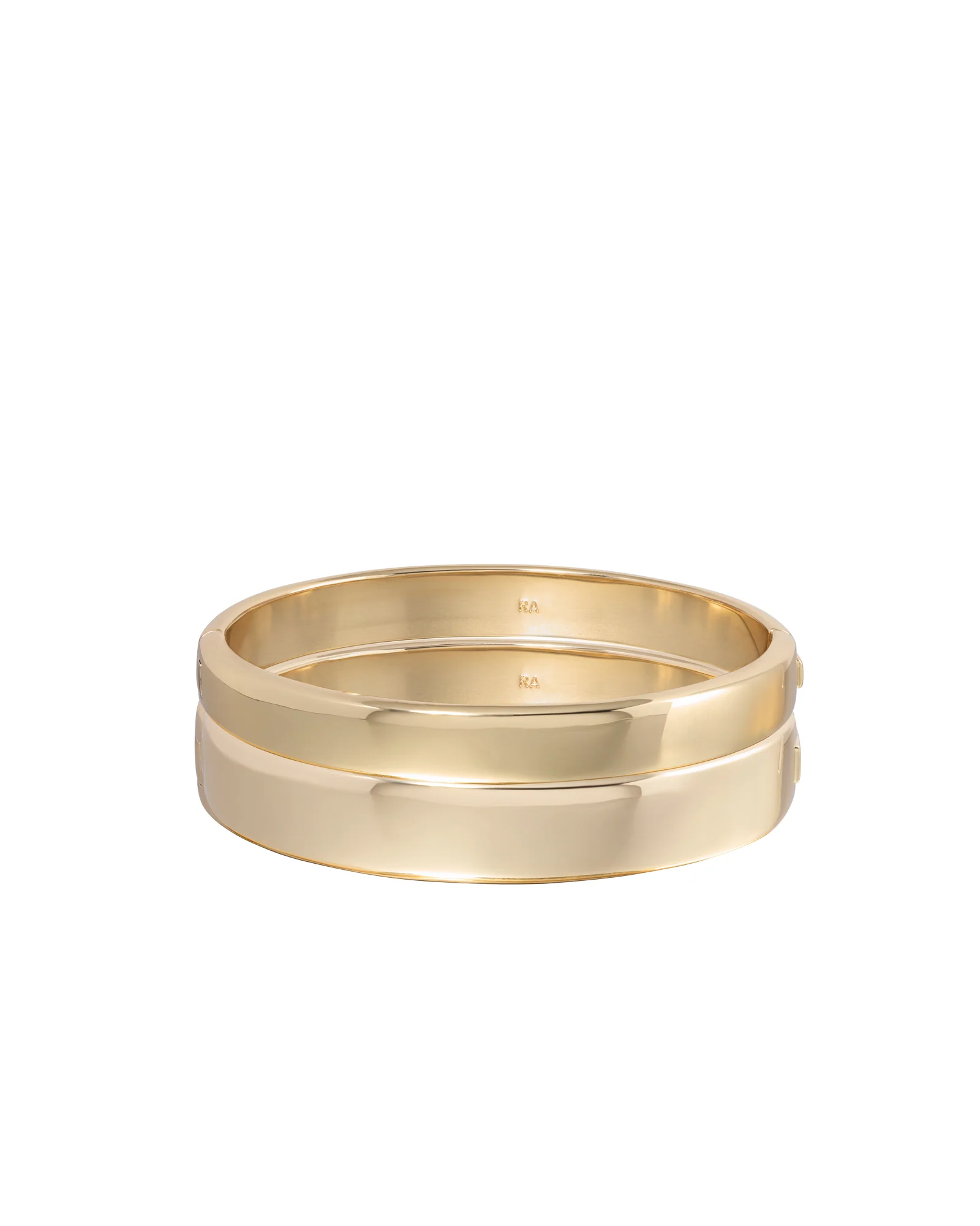 Cushion Hinged Bracelet Duo