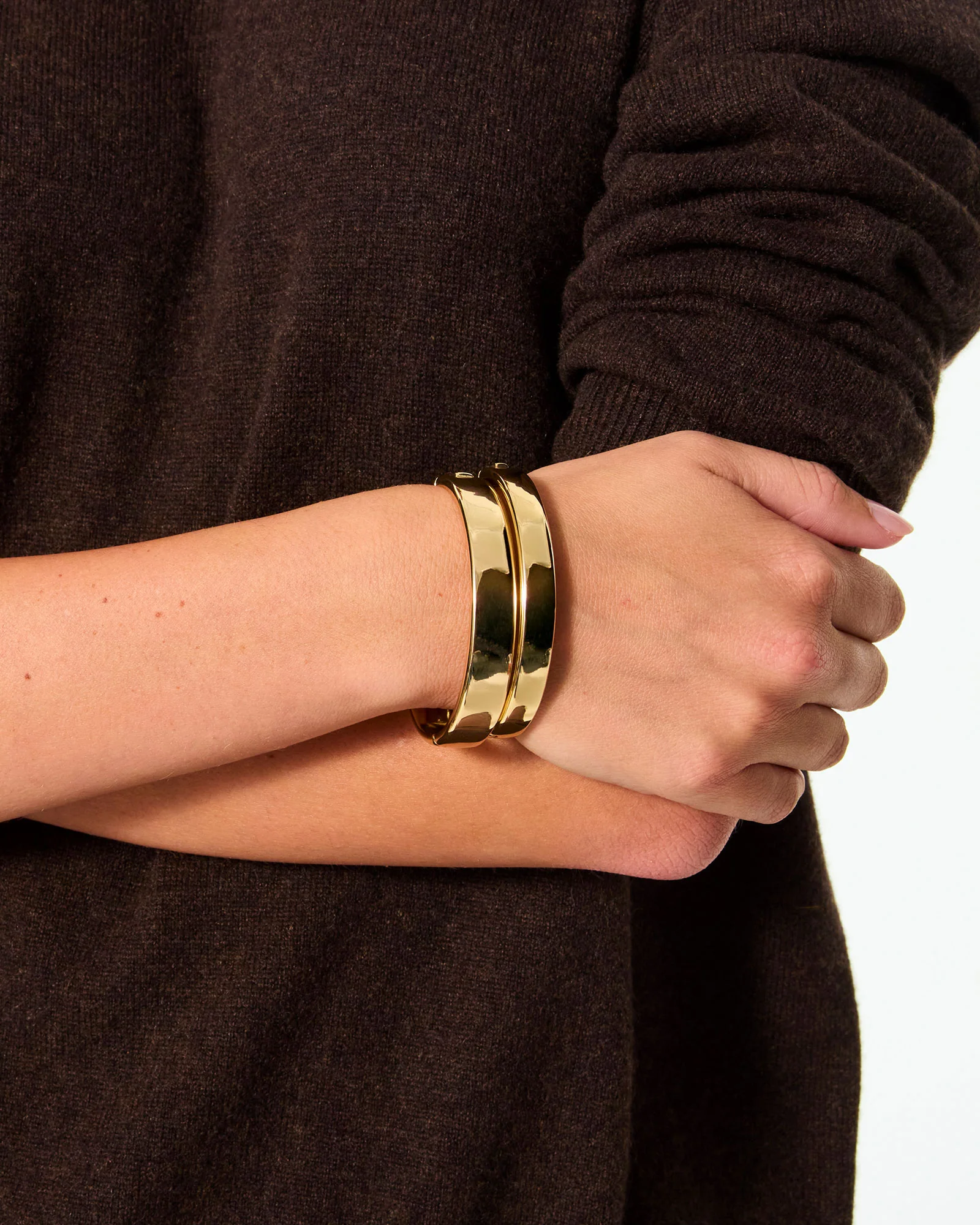 Cushion Hinged Bracelet Duo - Image 5