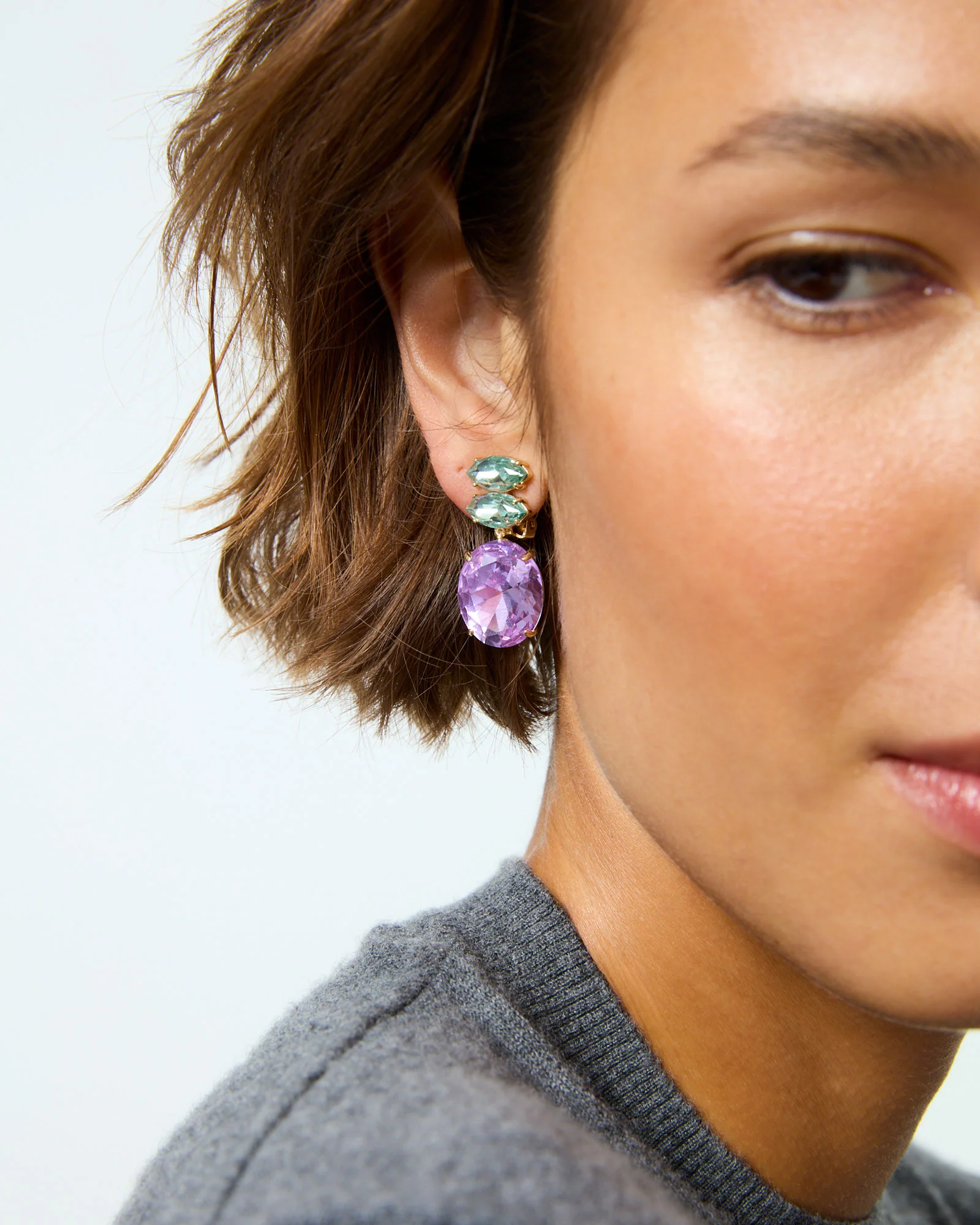 Le Petite Crystal Earrings - Image 4