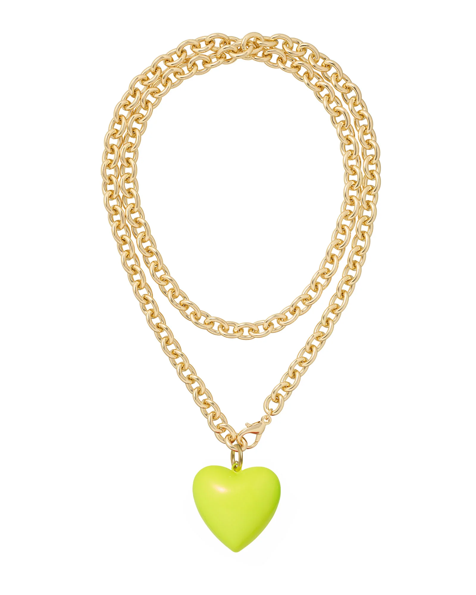 The Big Puffy Heart Charm Necklace