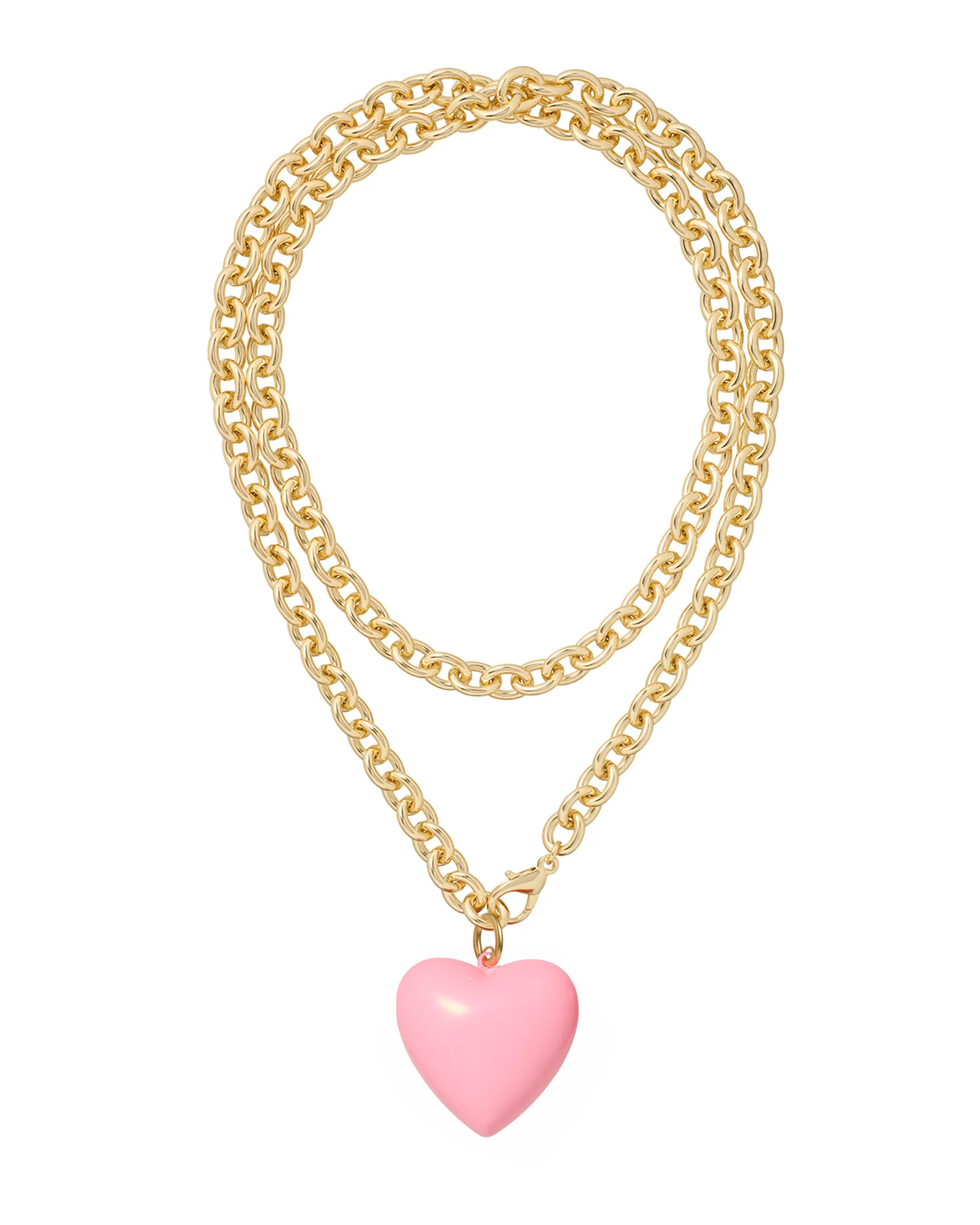 The Big Puffy Heart Charm Necklace