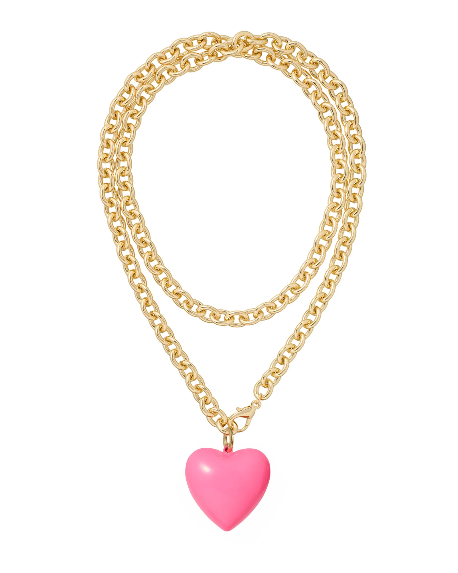 The Big Puffy Heart Charm Necklace