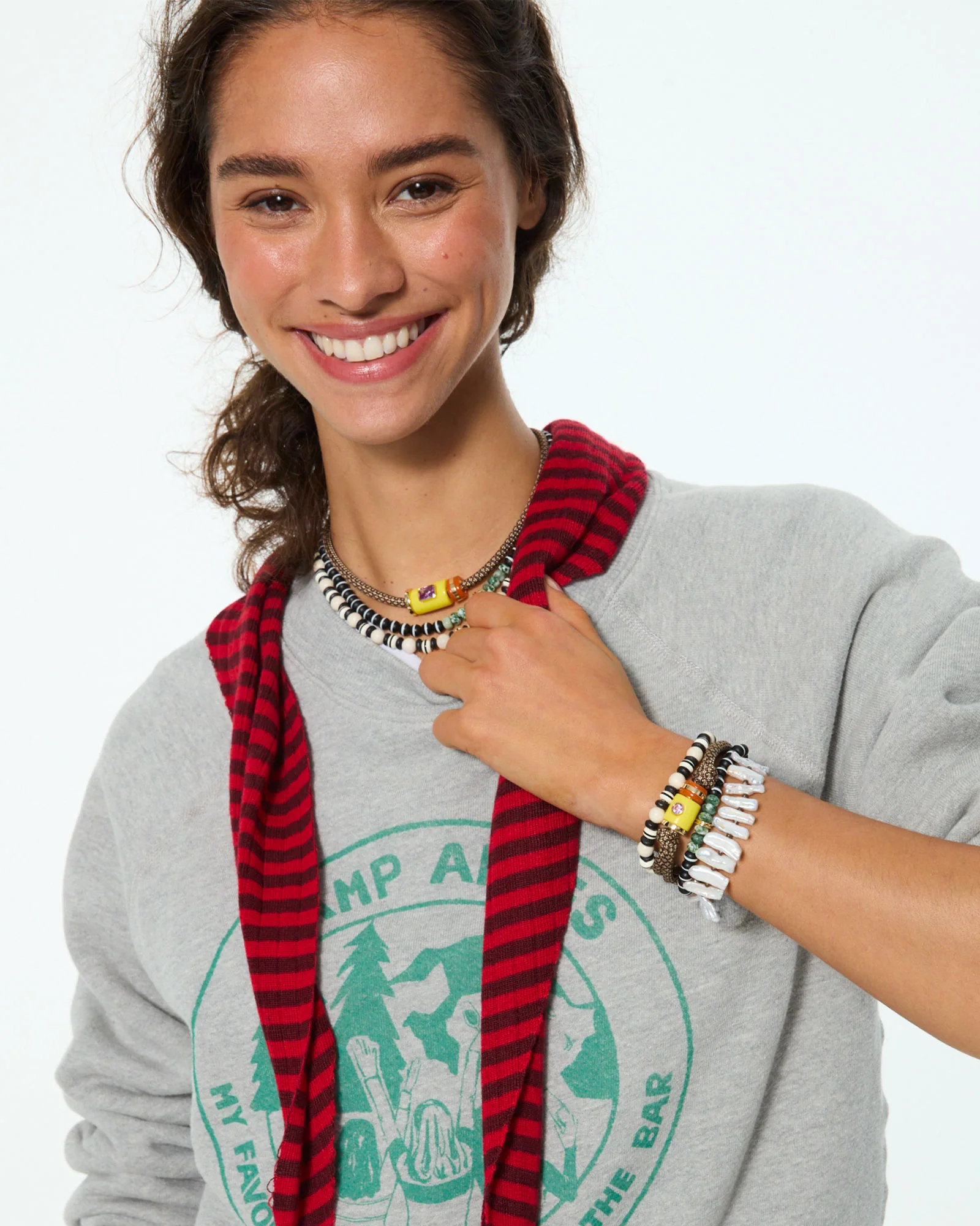 The Salt & Pepper Cylinder Necklace Set - Image 6