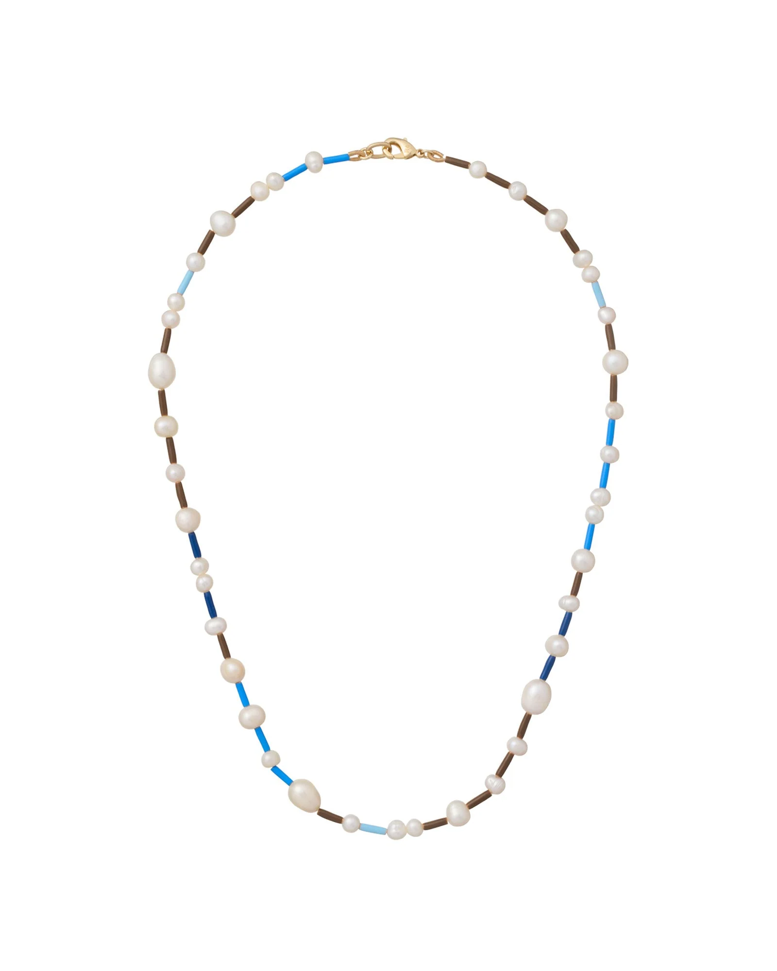 The Happy Baby Bead Necklace Duo in Denim - Image 7