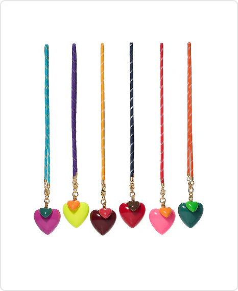 The Happy Cord Big Double Heart Necklace - Image 4