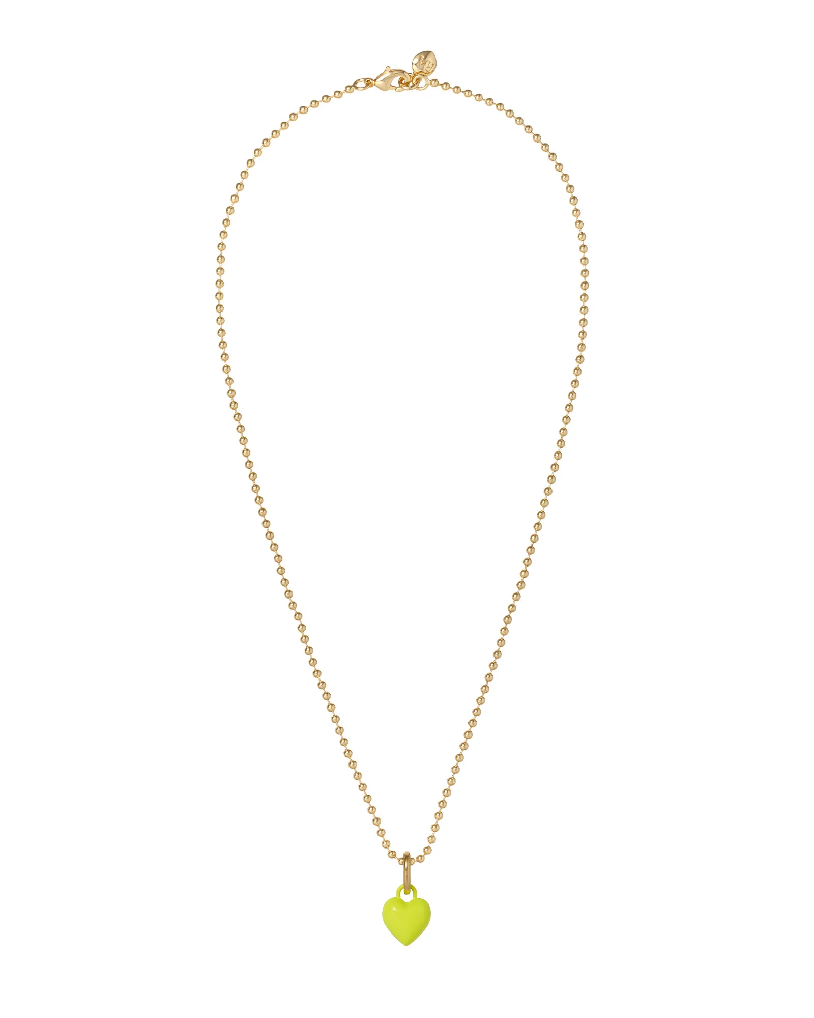 The Itsy Bitsy Puffy Heart Charm Necklace