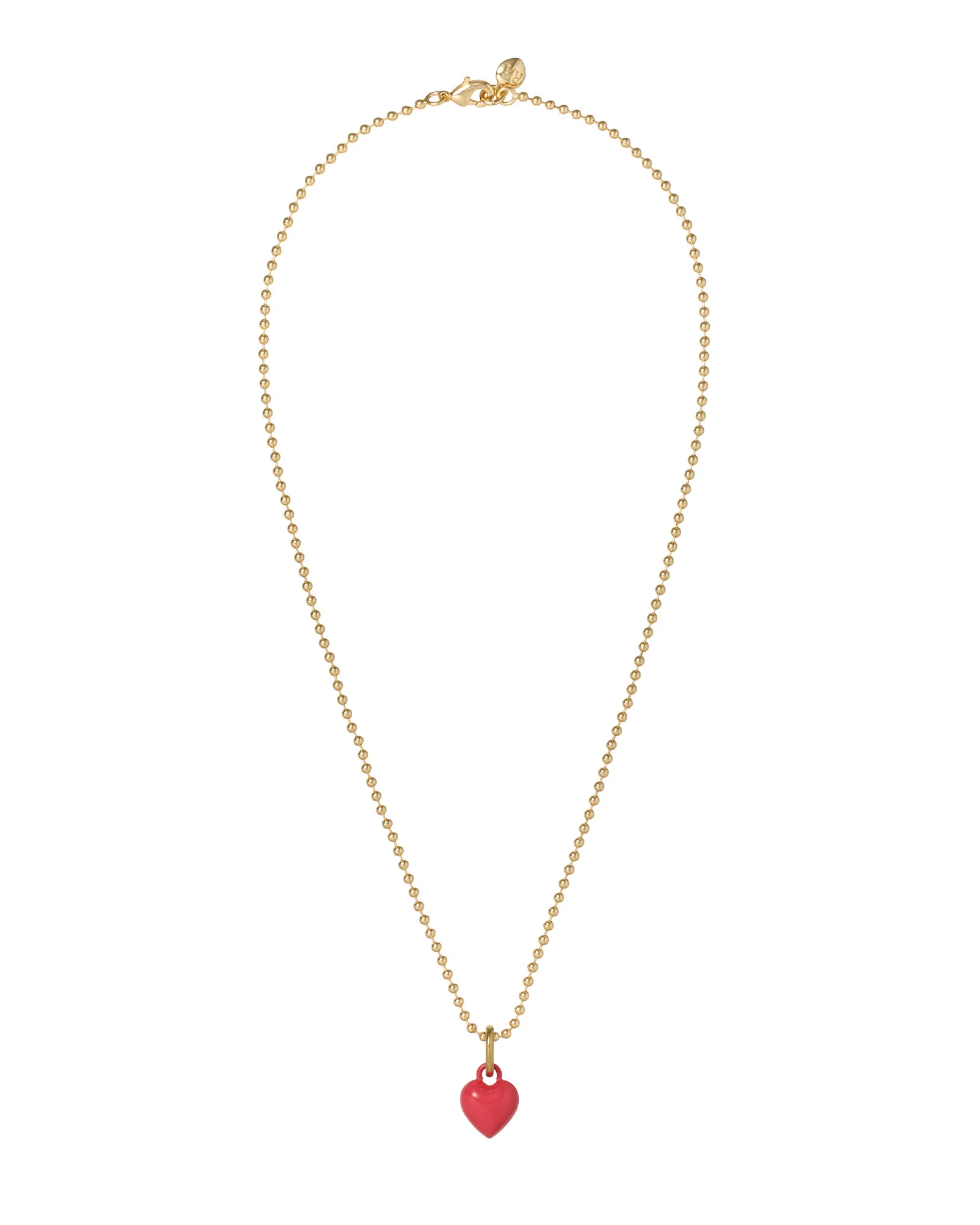 The Itsy Bitsy Puffy Heart Charm Necklace