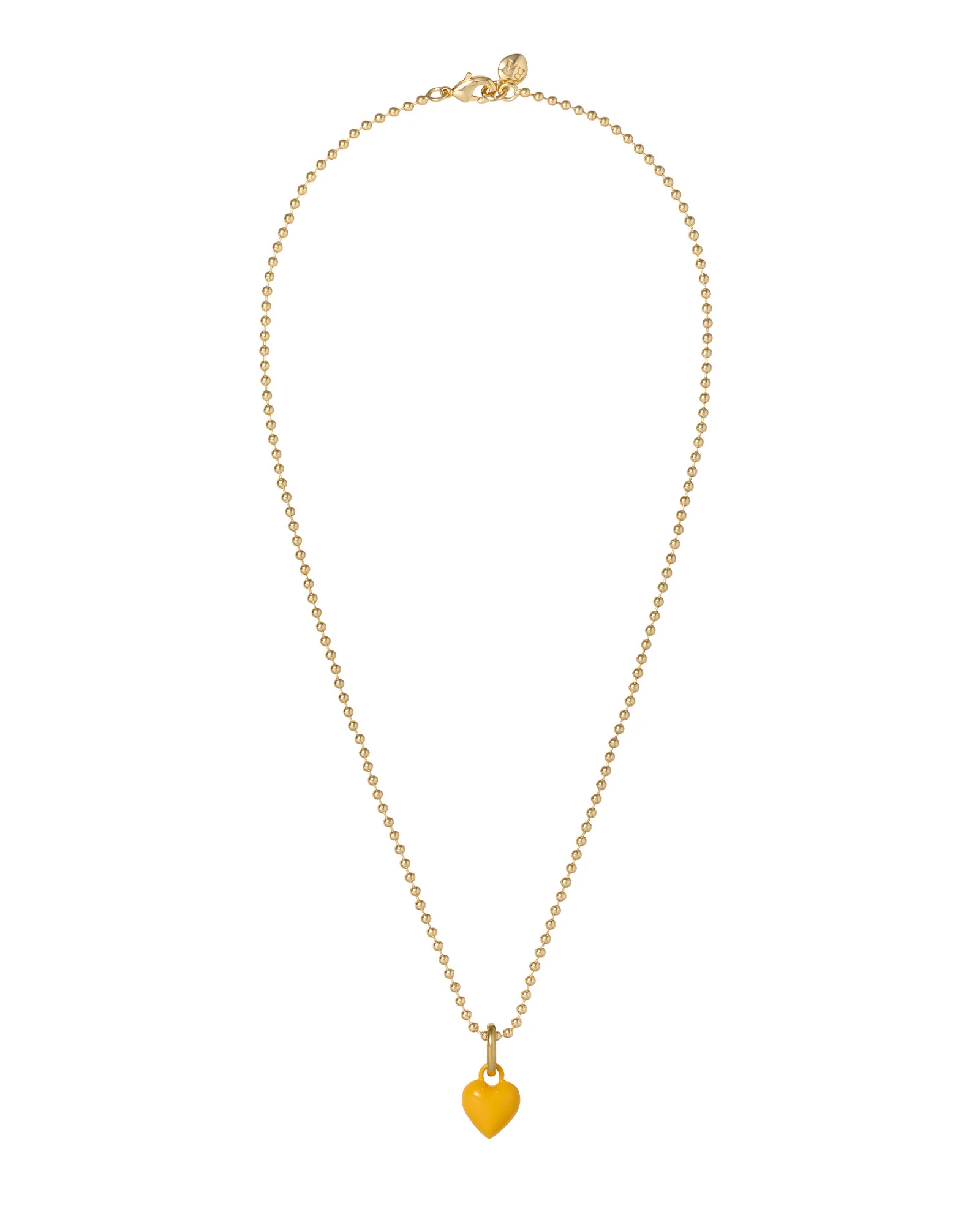 The Itsy Bitsy Puffy Heart Charm Necklace