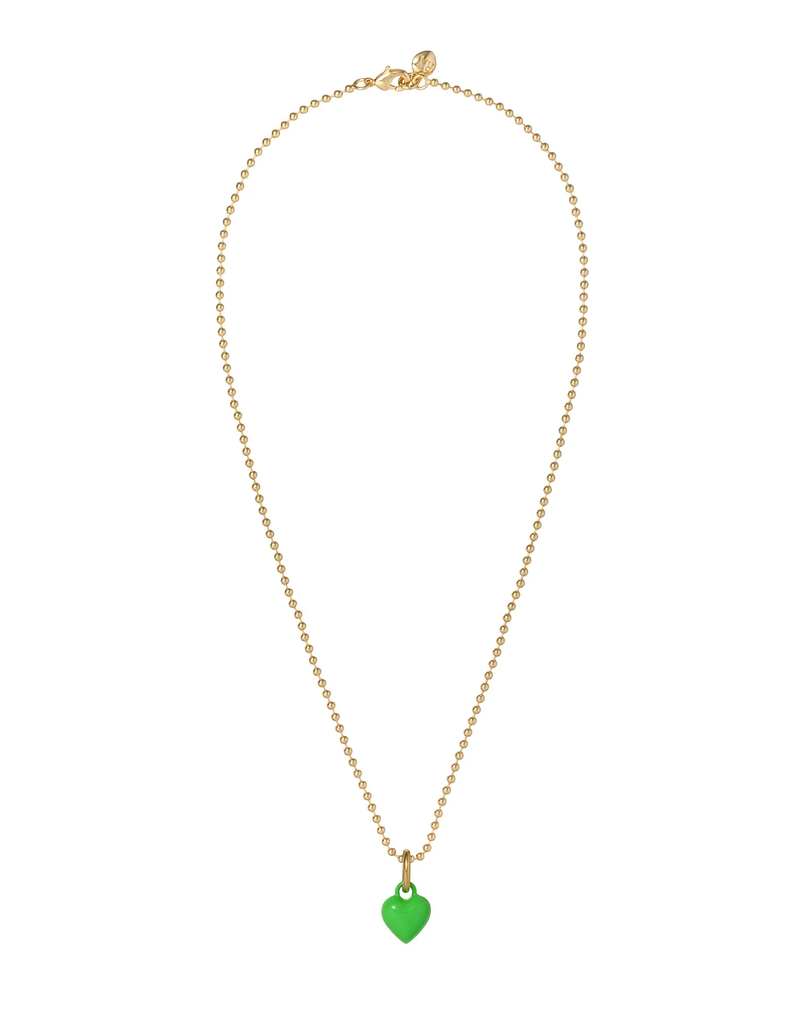 The Itsy Bitsy Puffy Heart Charm Necklace