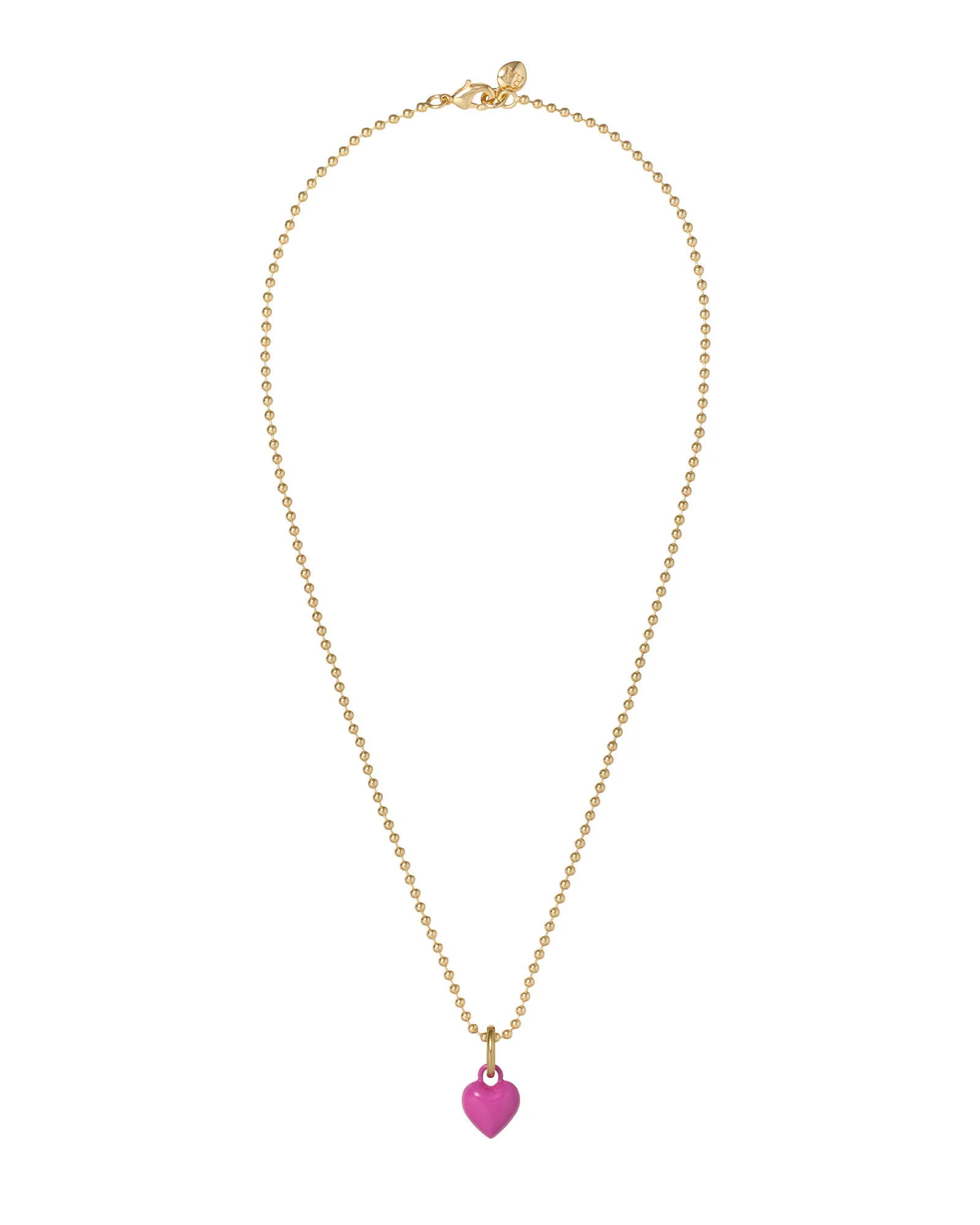 The Itsy Bitsy Puffy Heart Charm Necklace