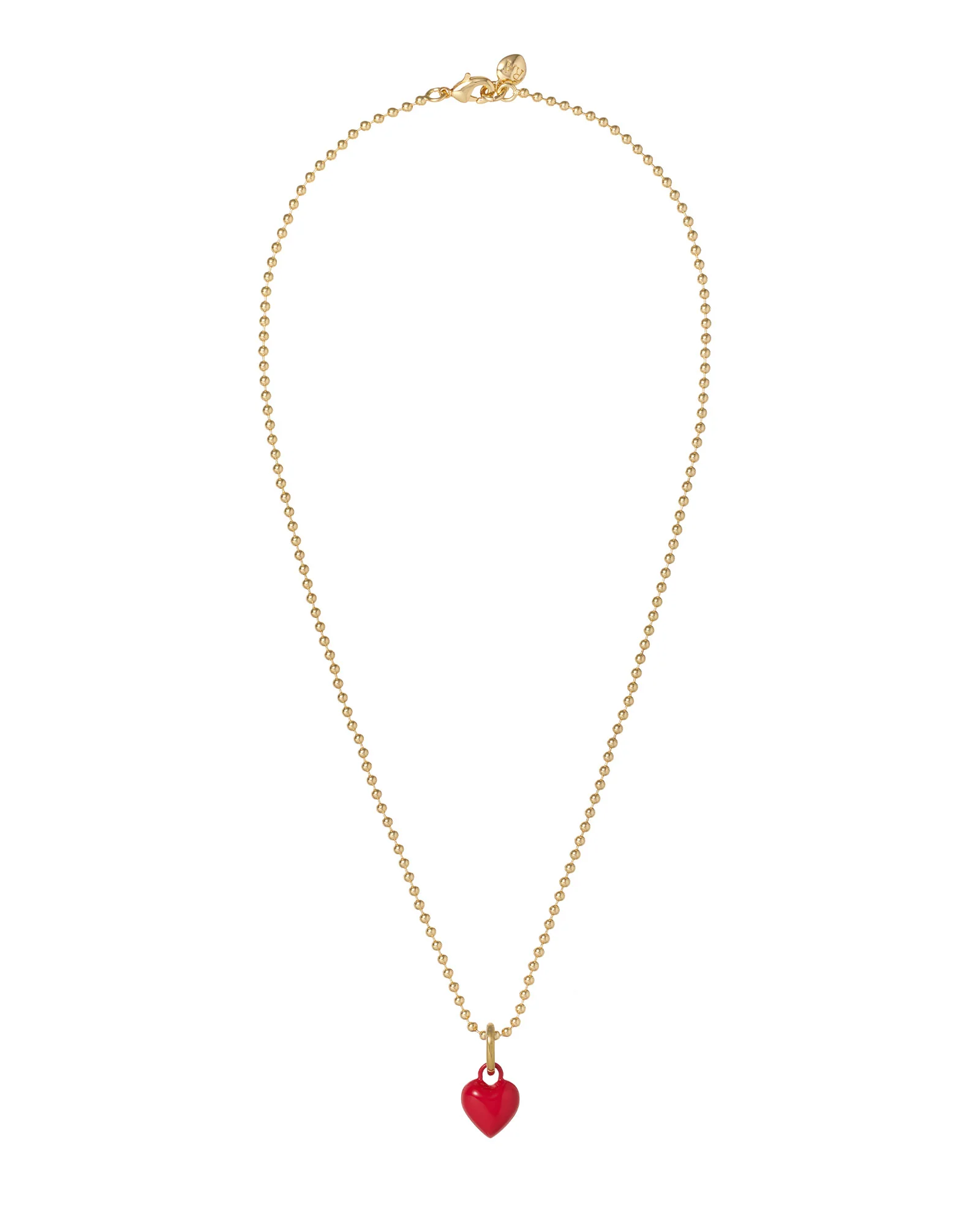The Itsy Bitsy Puffy Heart Charm Necklace