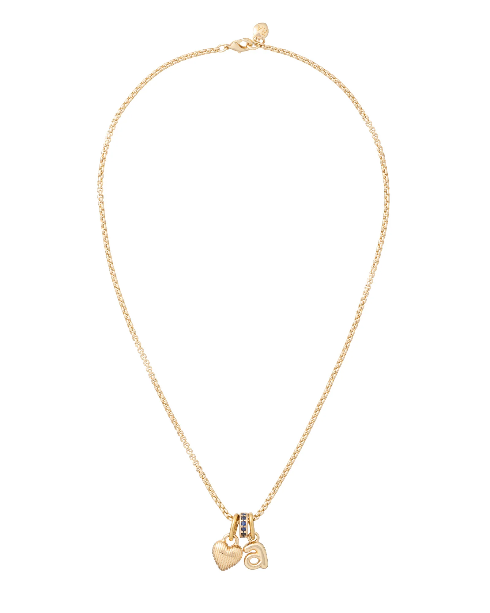 The Itsy Bitsy Puffy Initial Charm Necklace - Image 4