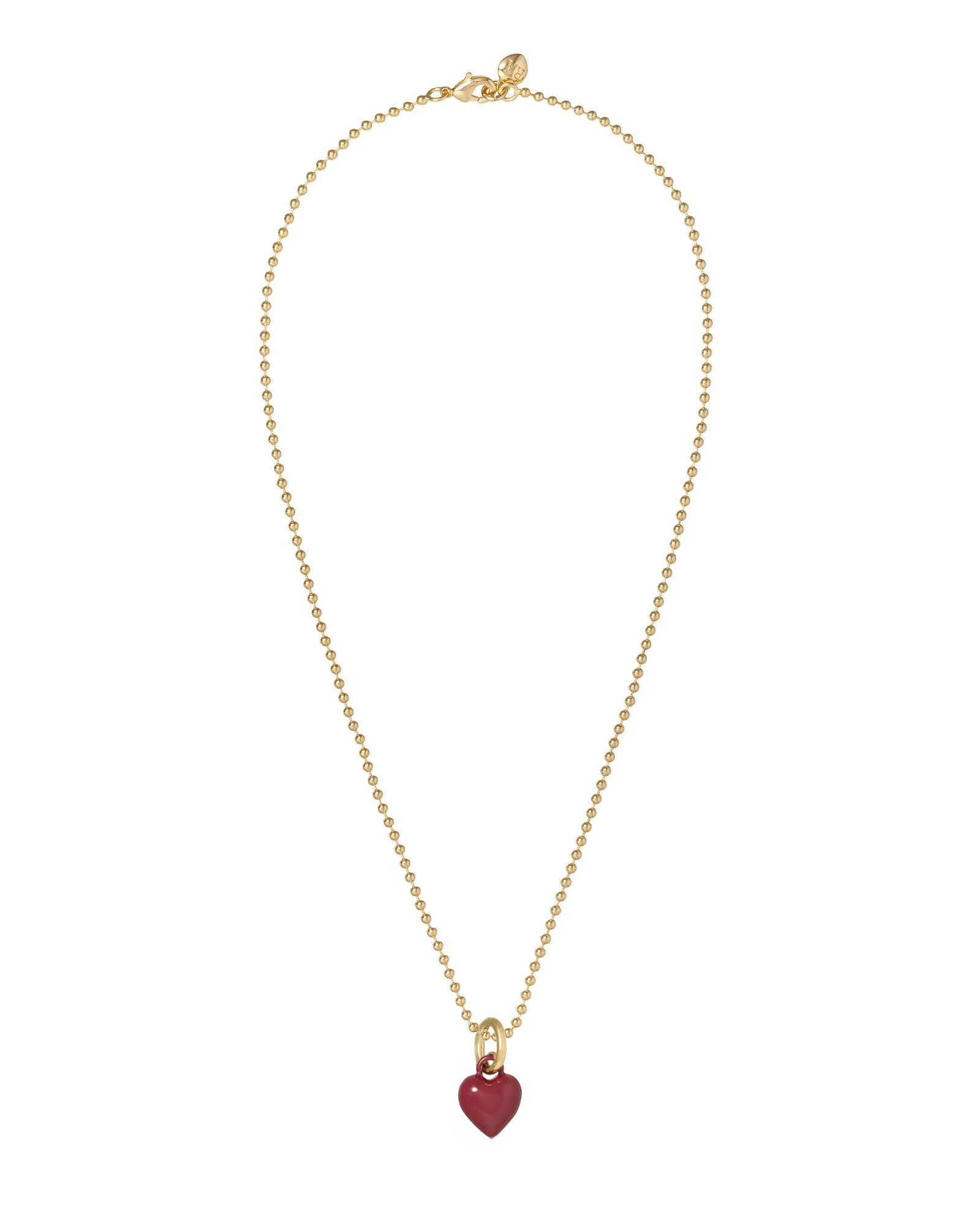 The Itsy Bitsy Puffy Heart Charm Necklace