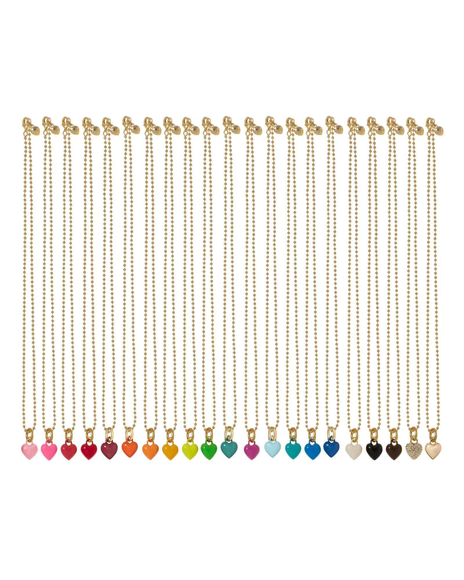 The Itsy Bitsy Puffy Heart Charm Necklace - Image 3