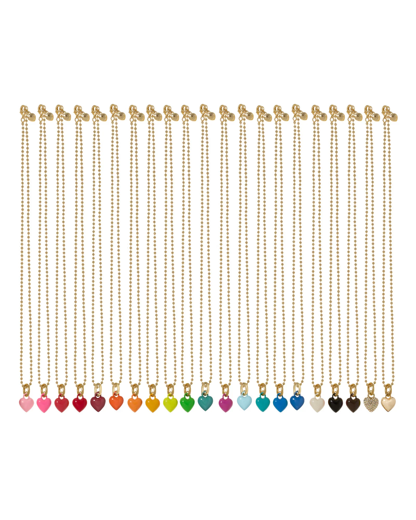 The Itsy Bitsy Puffy Heart Charm Necklace - Image 3