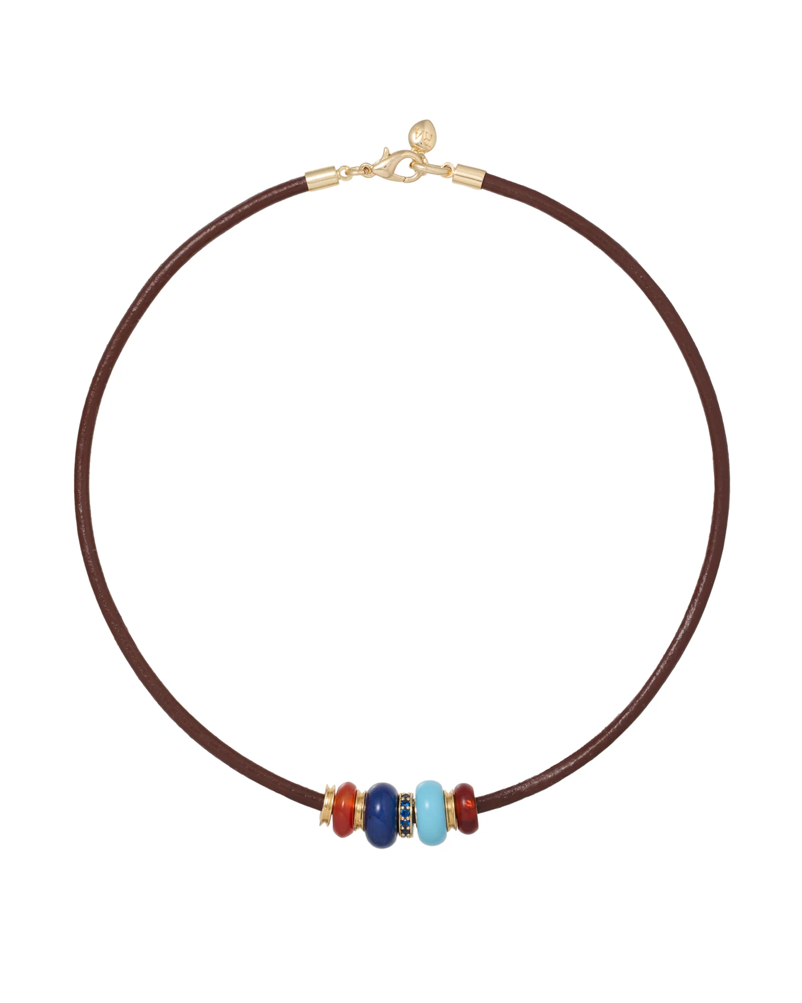The Leather Stone Slider Necklace
