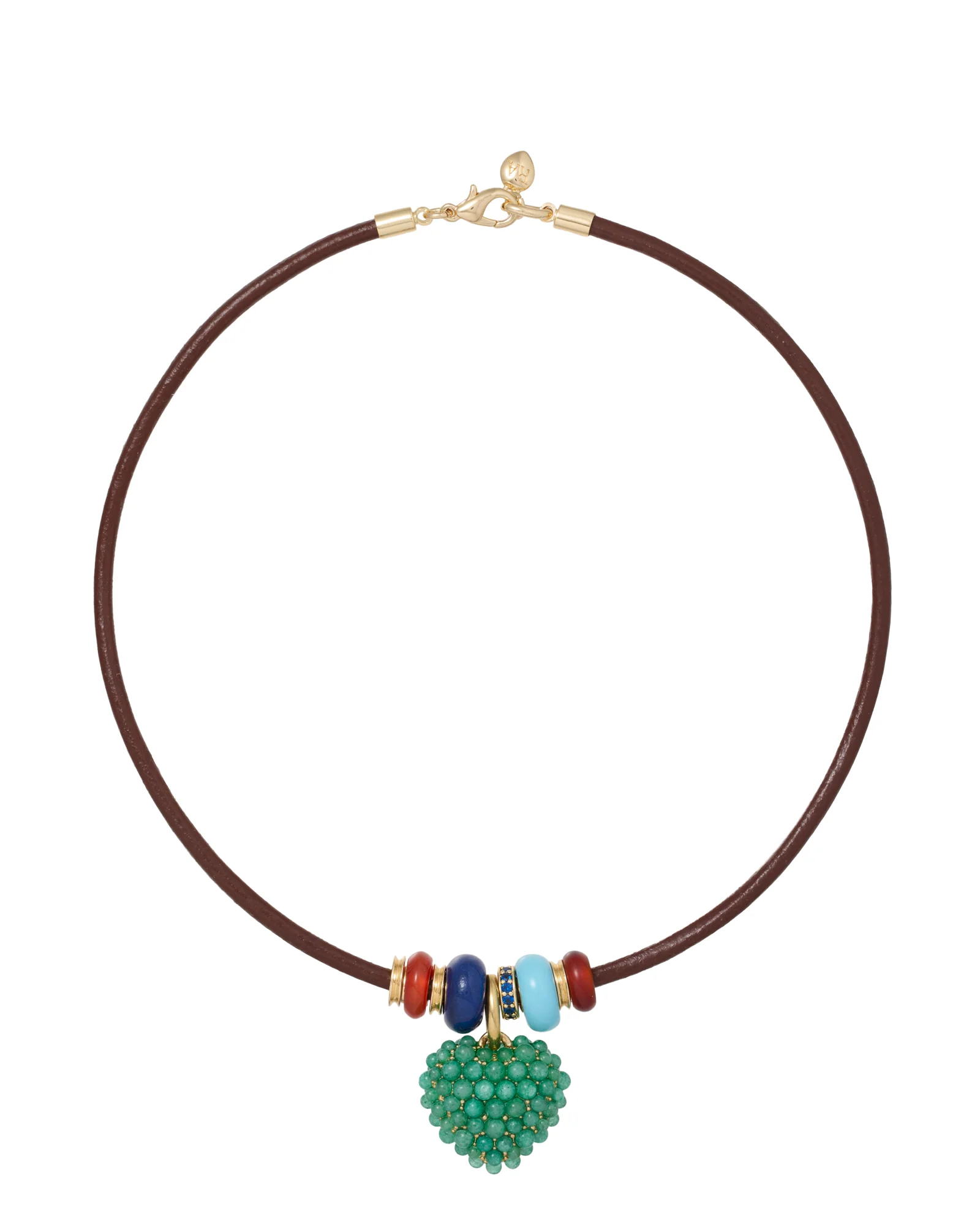 The Leather Stone Slider Necklace - Image 5
