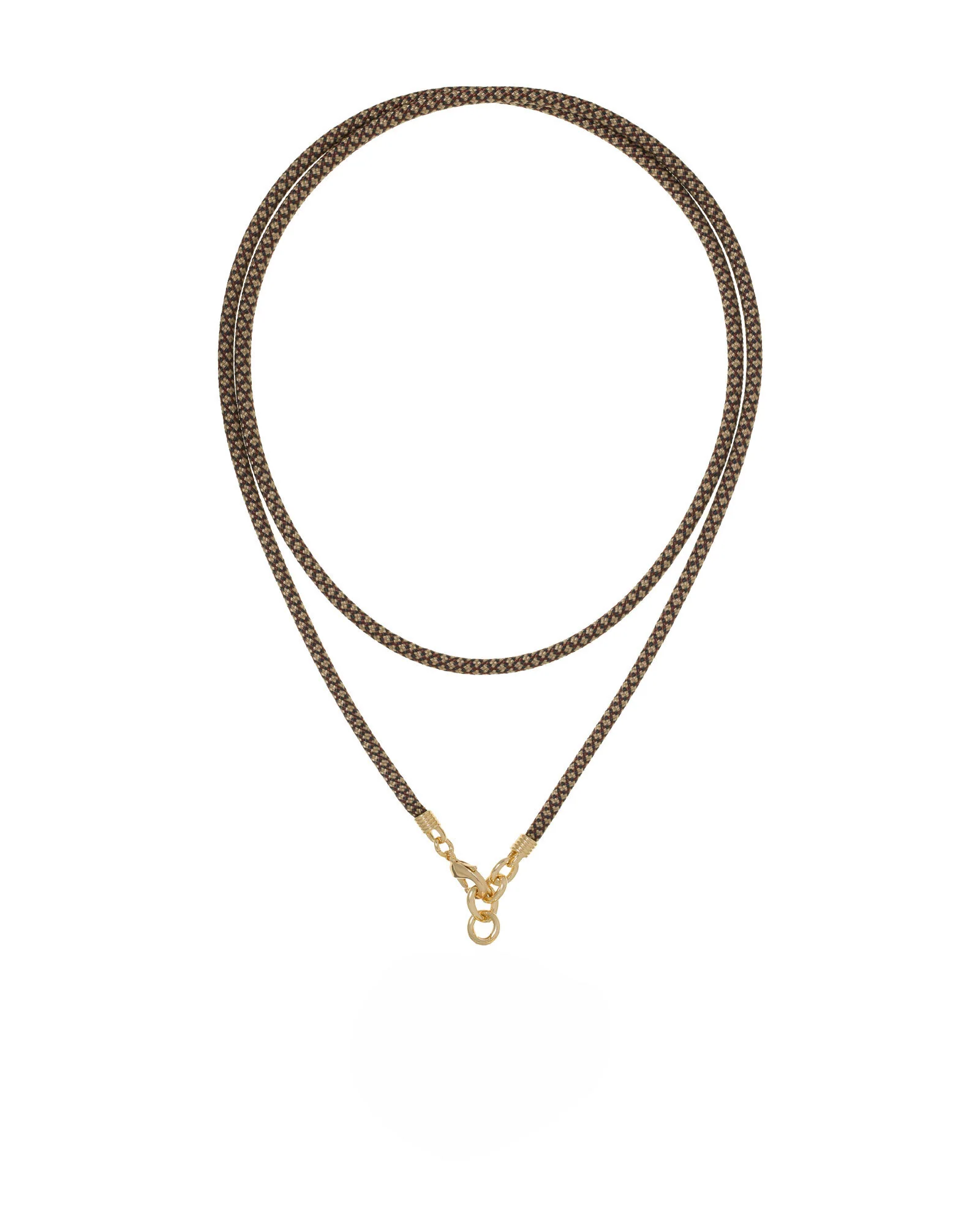 The Long Happy Cord Charm Necklace