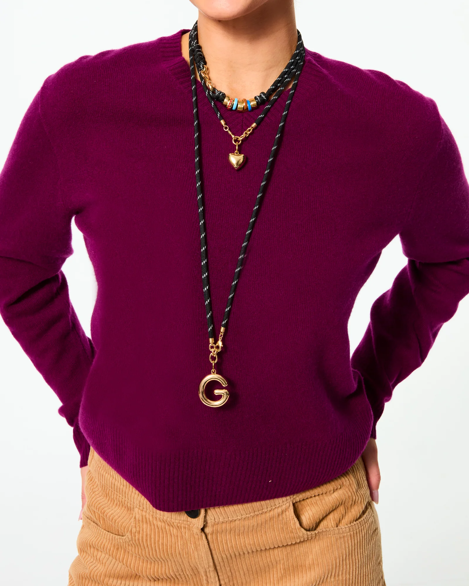 The Super Size Happy Cord Necklace - Image 4
