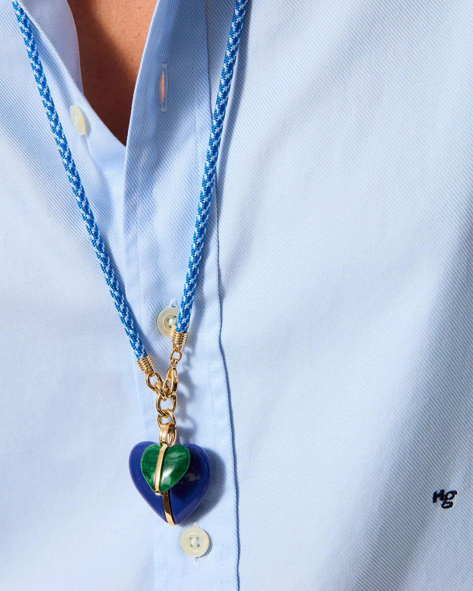 The Long Happy Cord Charm Necklace - Image 5