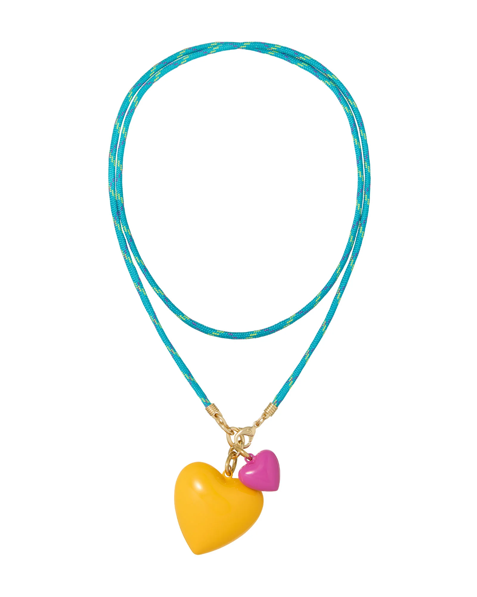 The Long Happy Cord Charm Necklace - Image 4