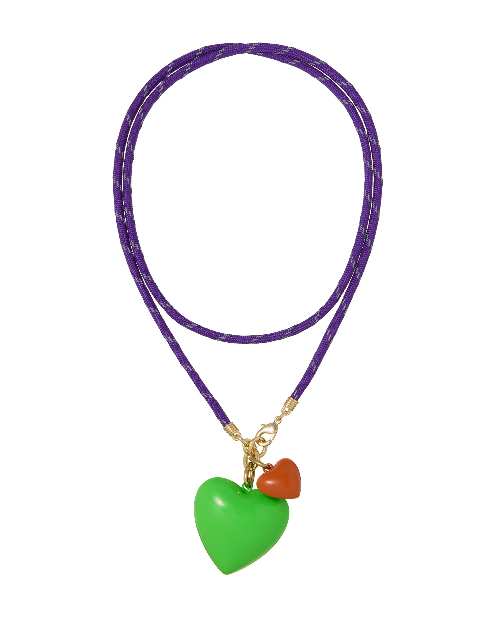 The Long Happy Cord Charm Necklace - Image 3