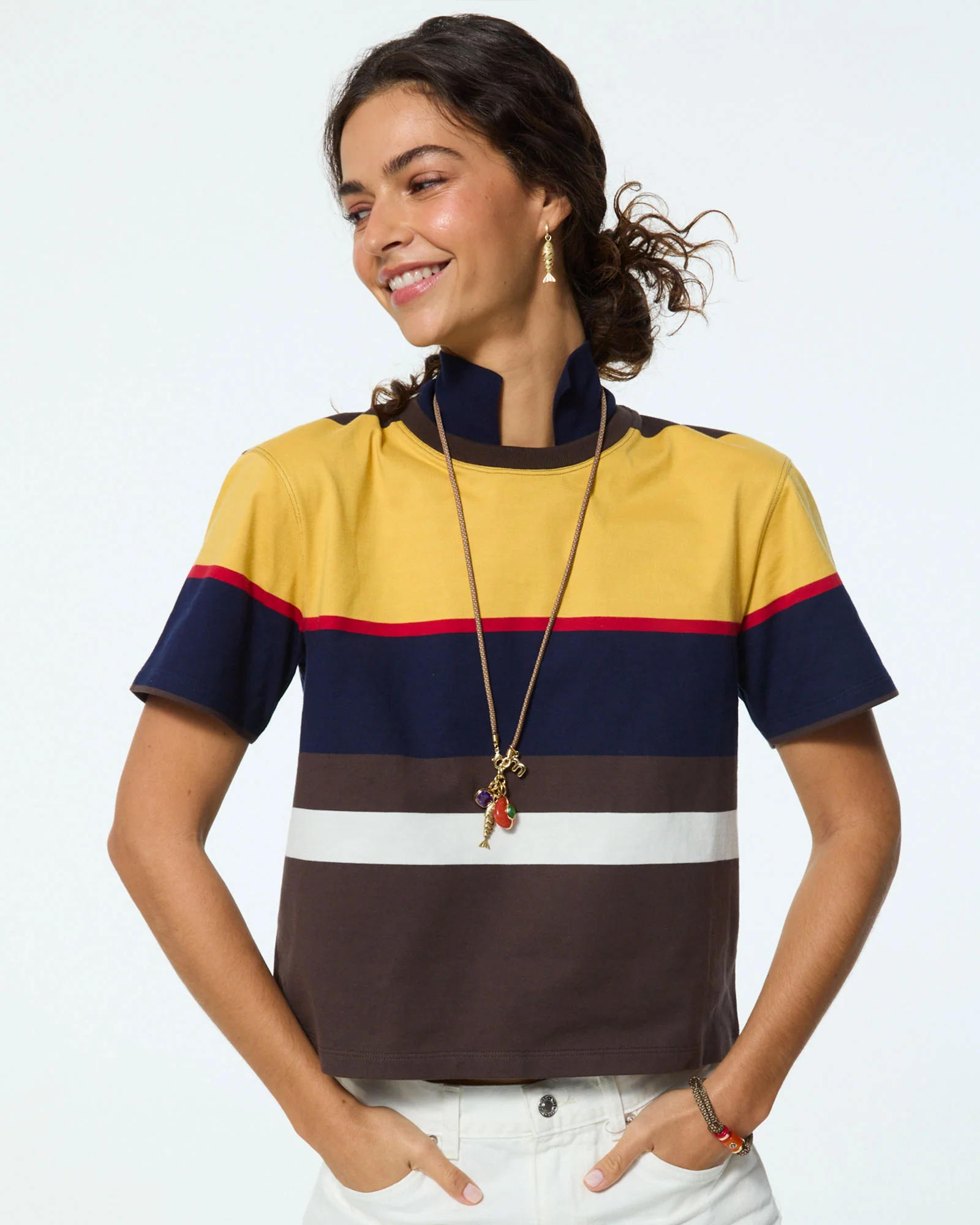 The Long Happy Cord Charm Necklace - Image 3