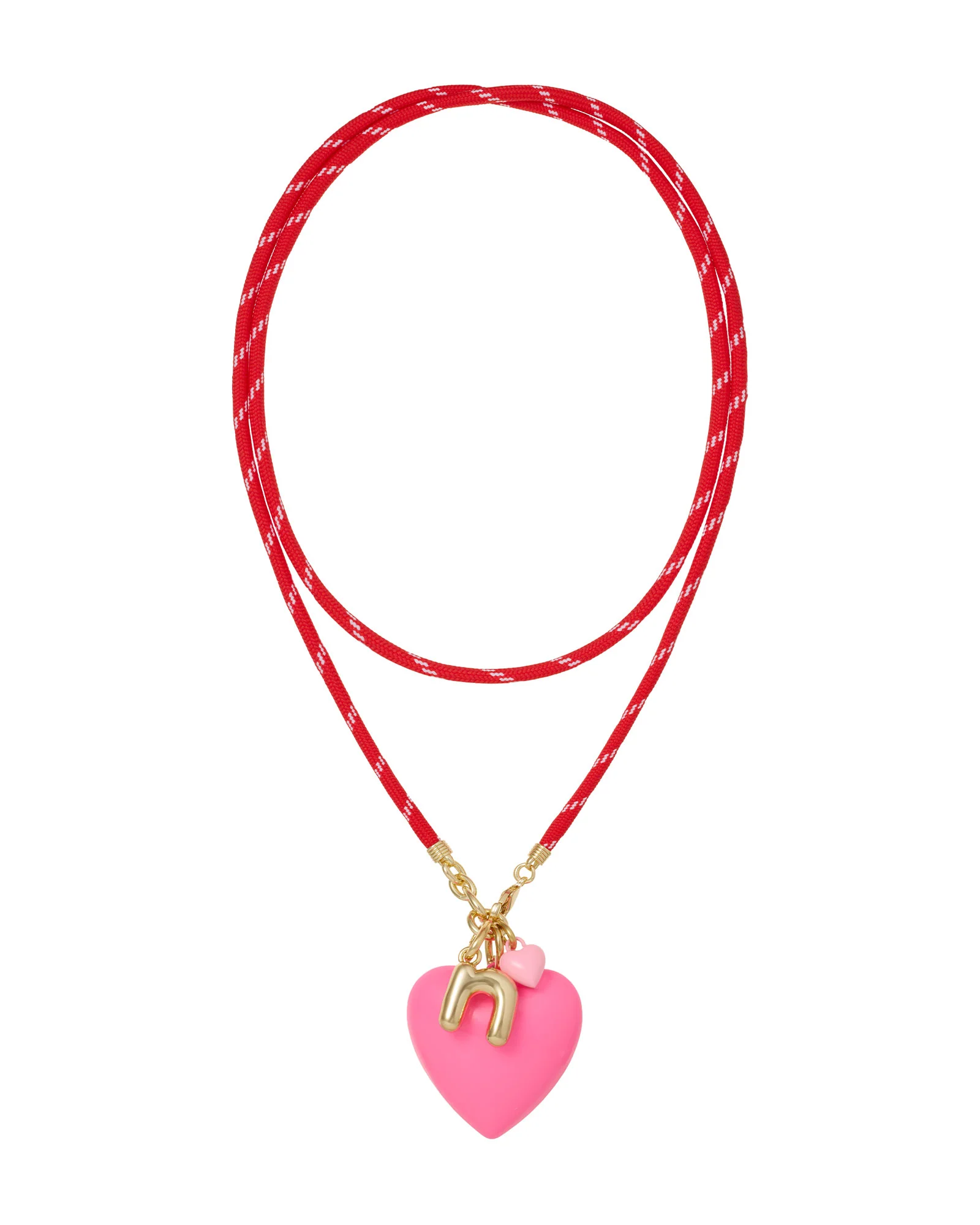 The Long Happy Cord Charm Necklace - Image 3