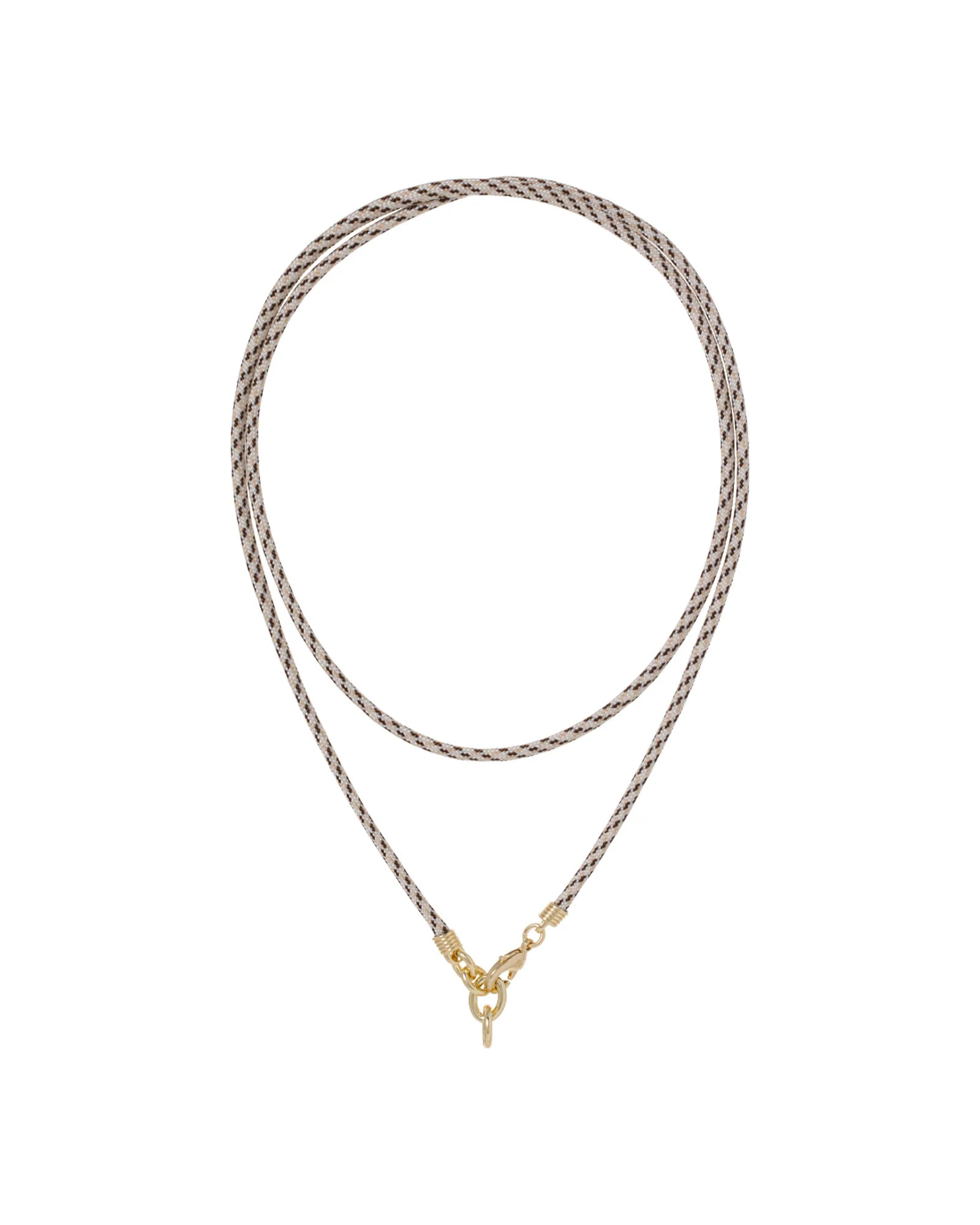 The Long Happy Cord Charm Necklace