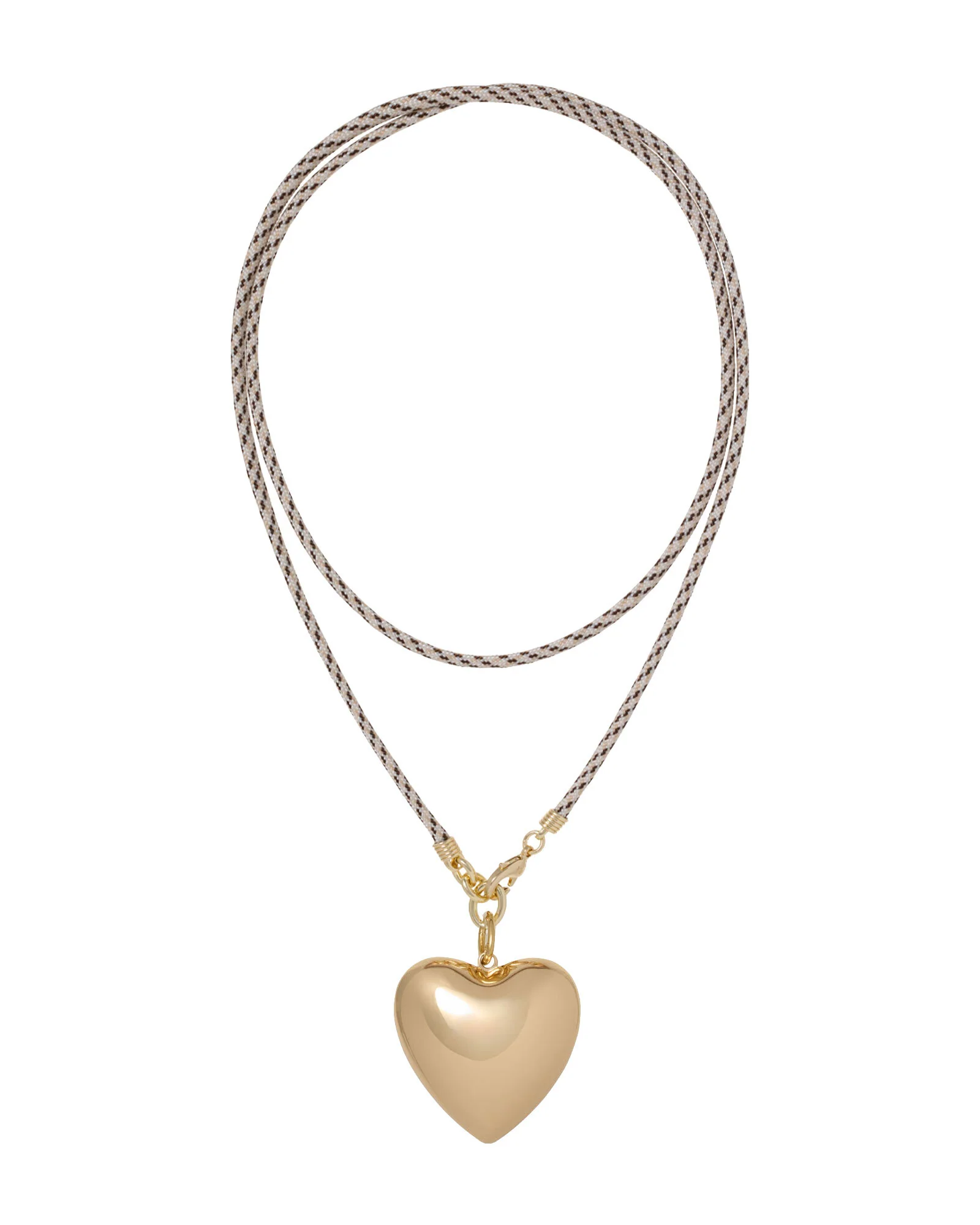 The Long Happy Cord Charm Necklace - Image 2