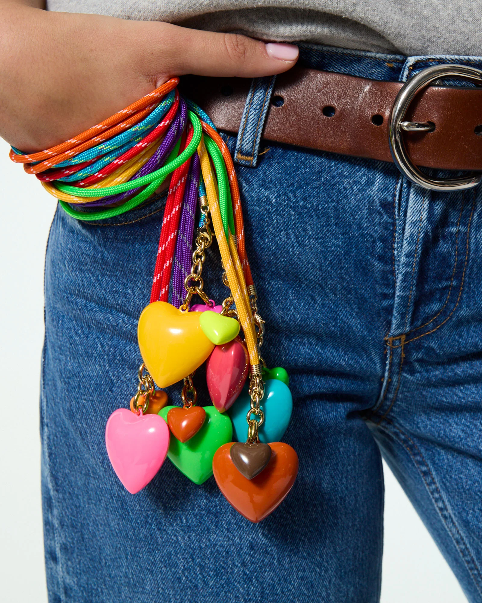 The Long Happy Cord Charm Necklace - Image 3