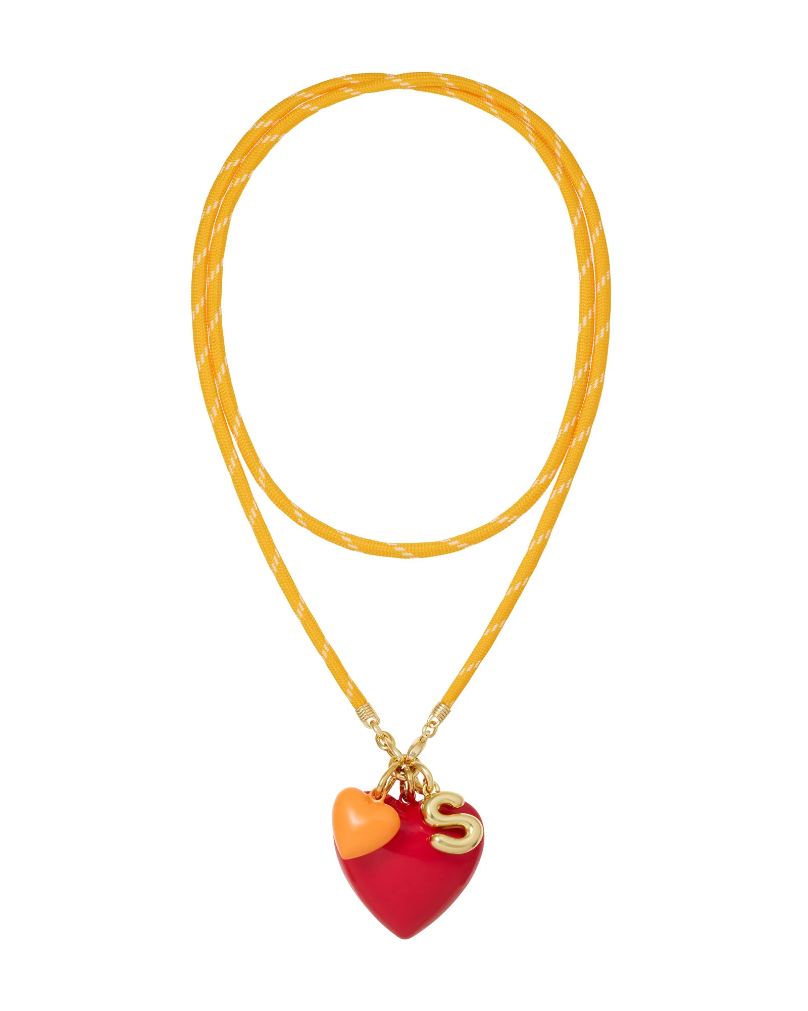 The Long Happy Cord Charm Necklace - Image 4