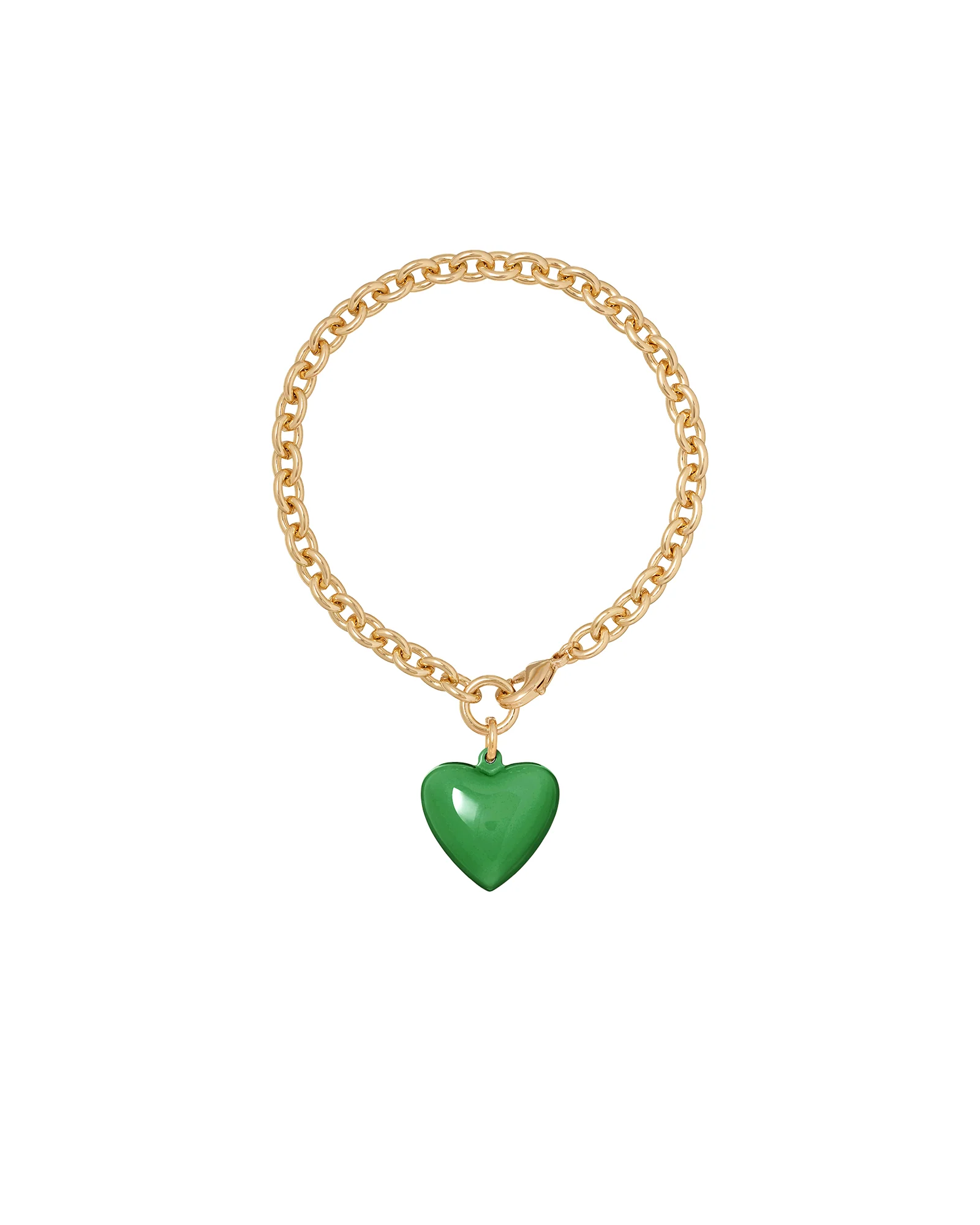 The Mini Puffy Heart Charm Bracelet - Image 11