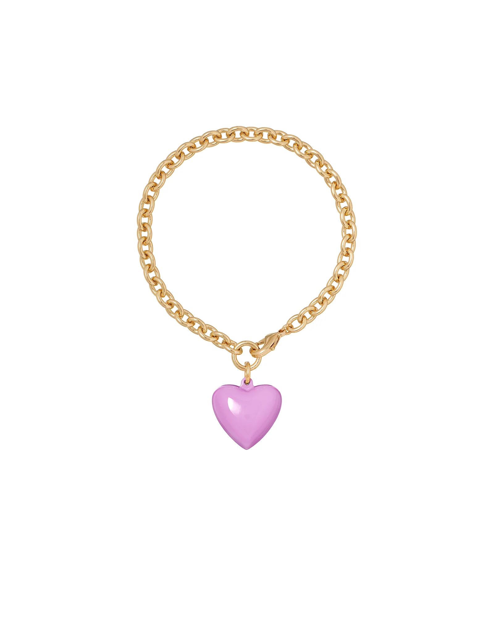 The Mini Puffy Heart Charm Bracelet - Image 14