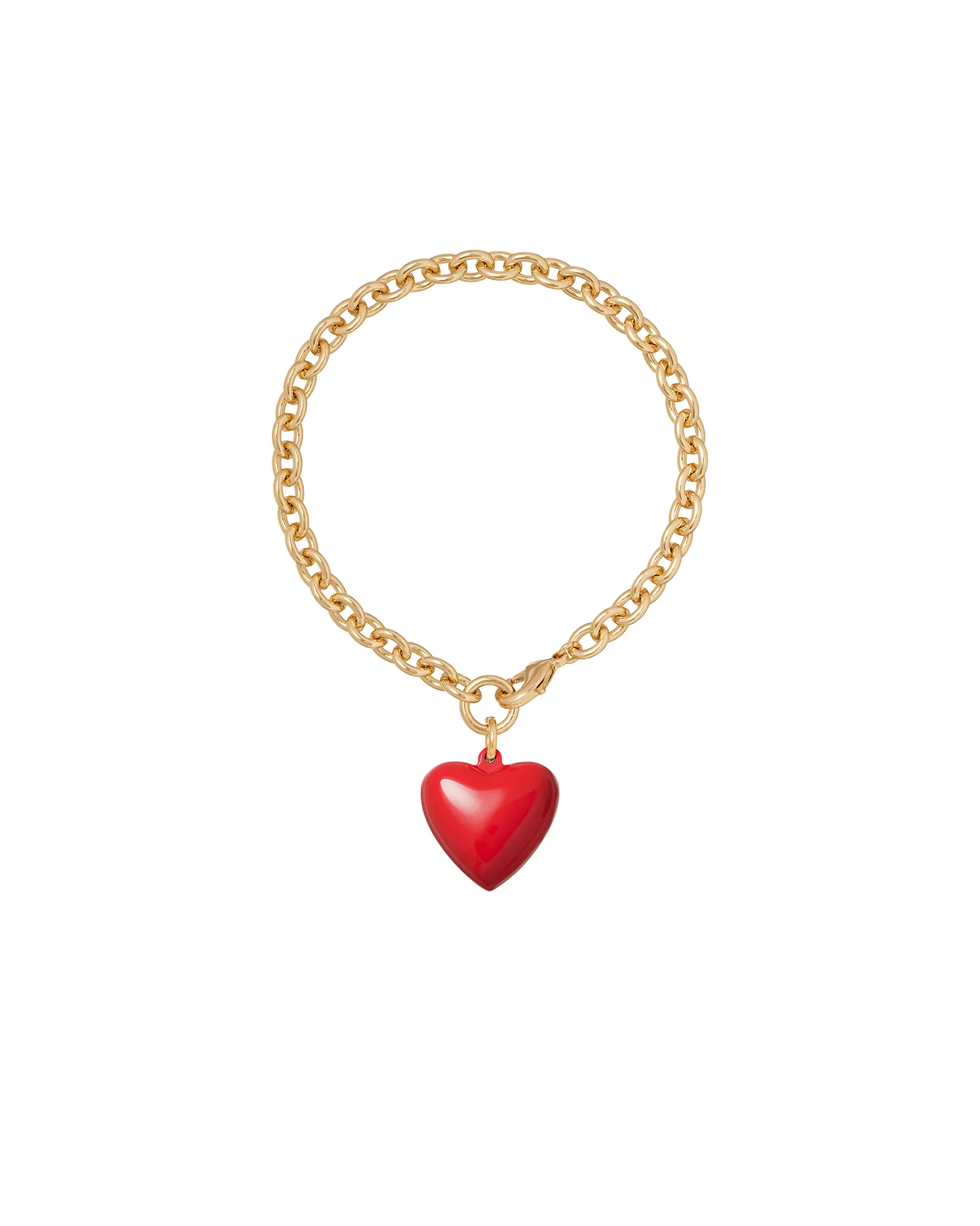 The Mini Puffy Heart Charm Bracelet - Image 15