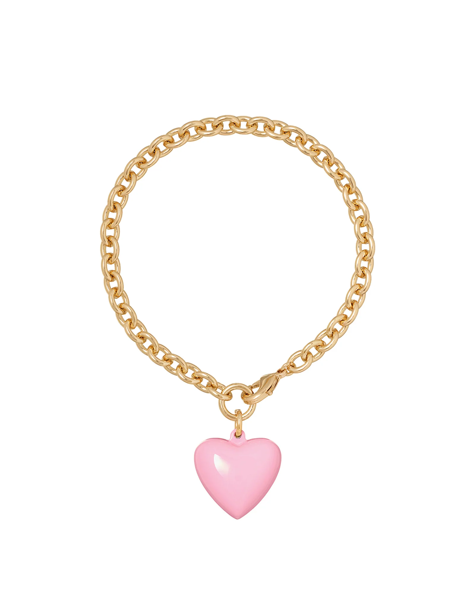 The Mini Puffy Heart Charm Bracelet - Image 35