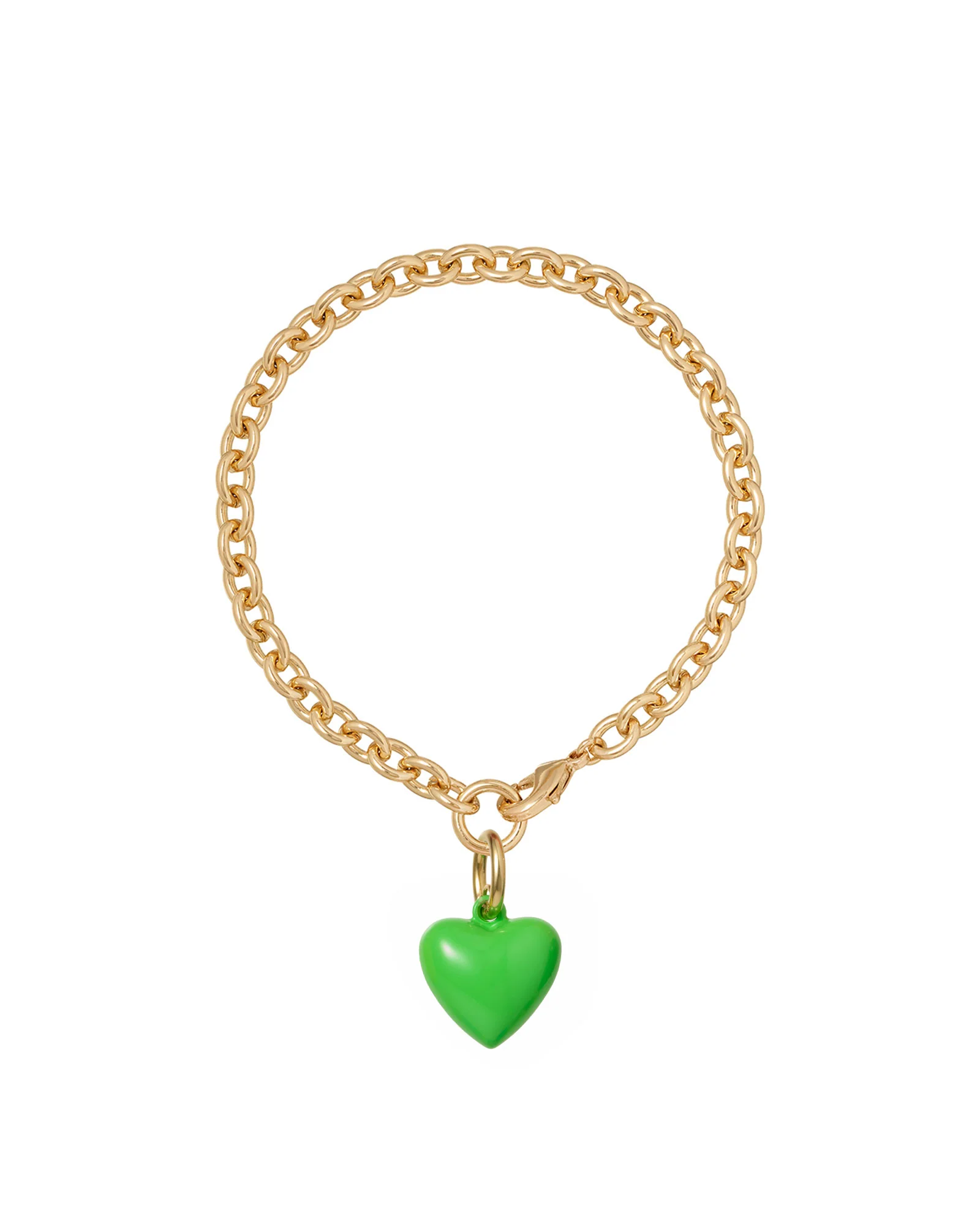 The Mini Puffy Heart Charm Bracelet - Image 39