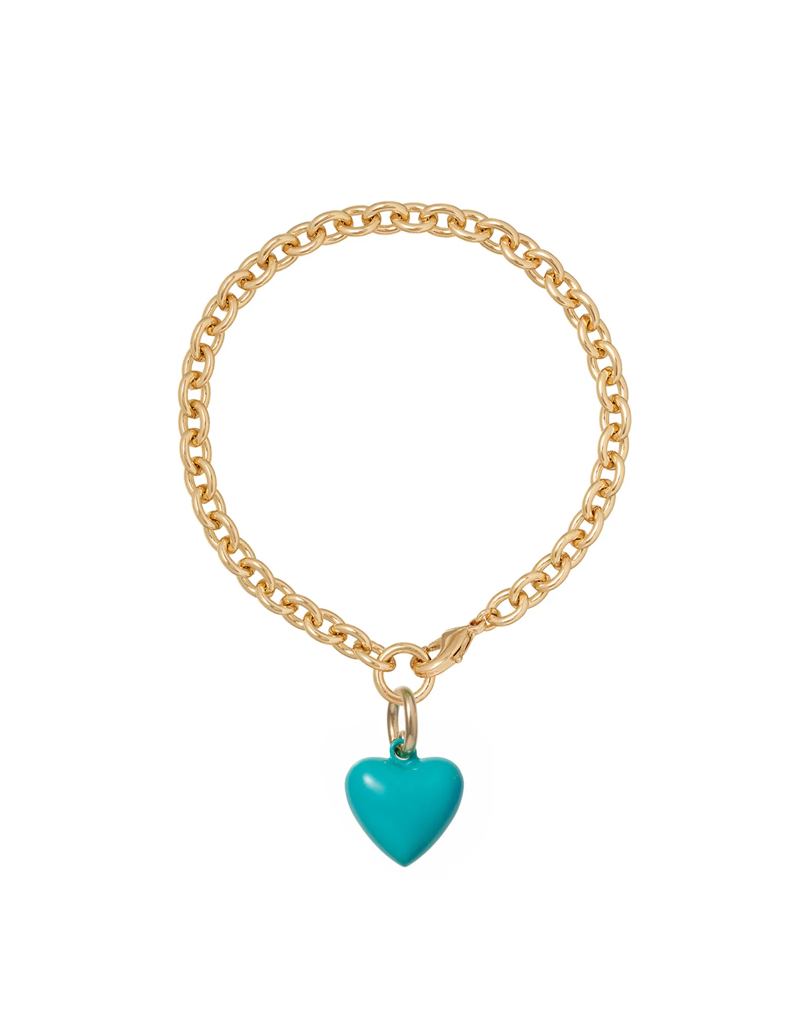 The Mini Puffy Heart Charm Bracelet - Image 41