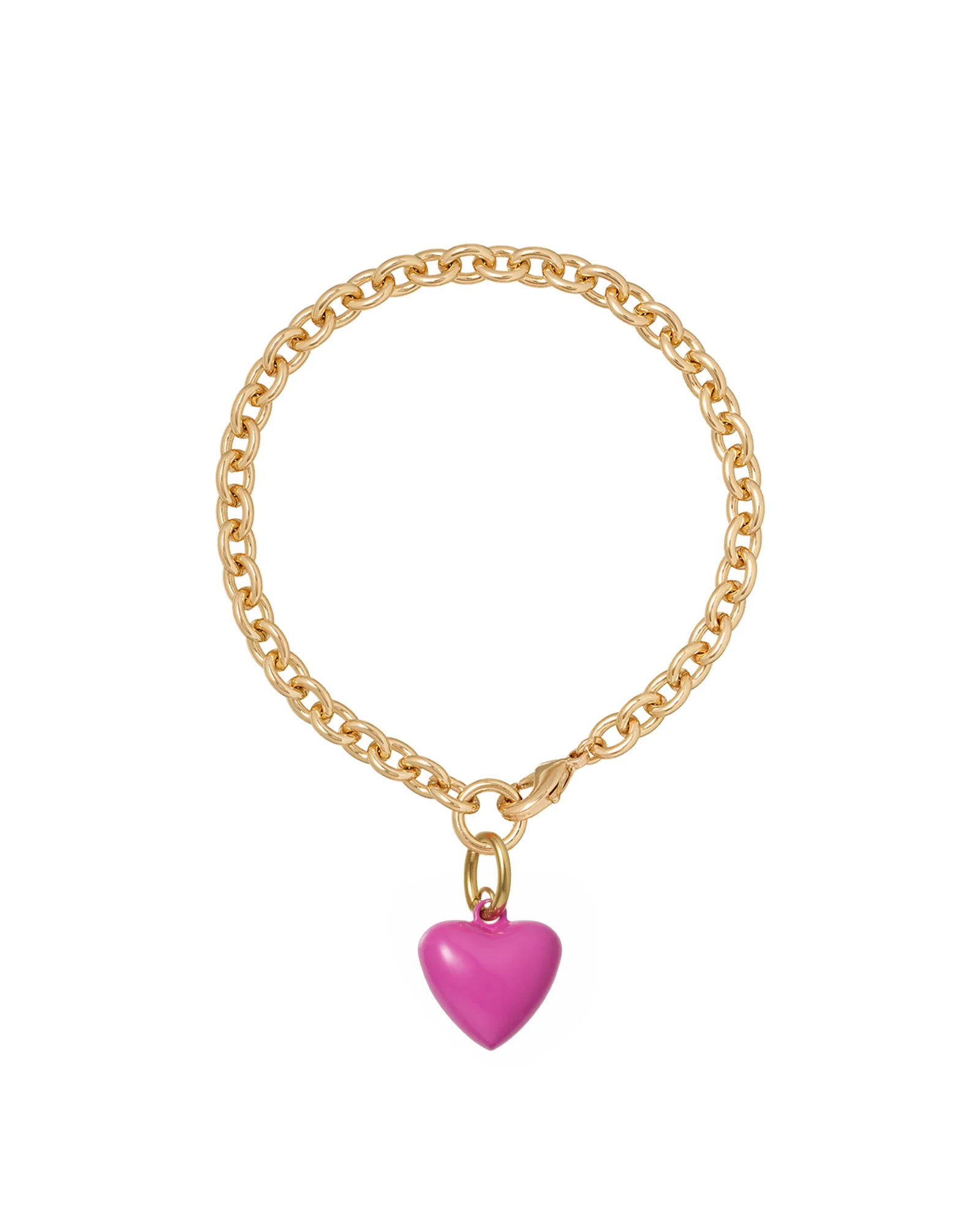 The Mini Puffy Heart Charm Bracelet - Image 43