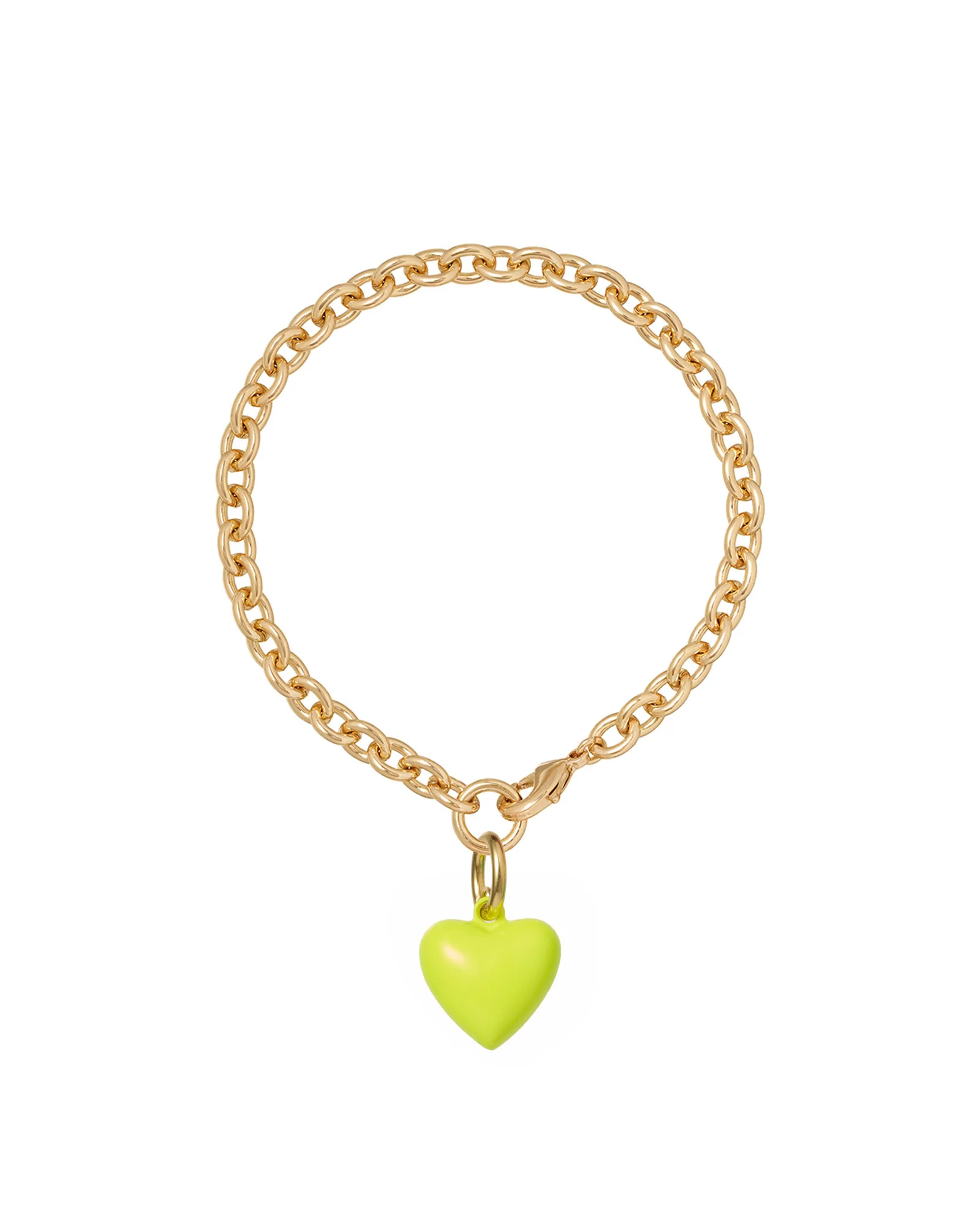 The Mini Puffy Heart Charm Bracelet - Image 45