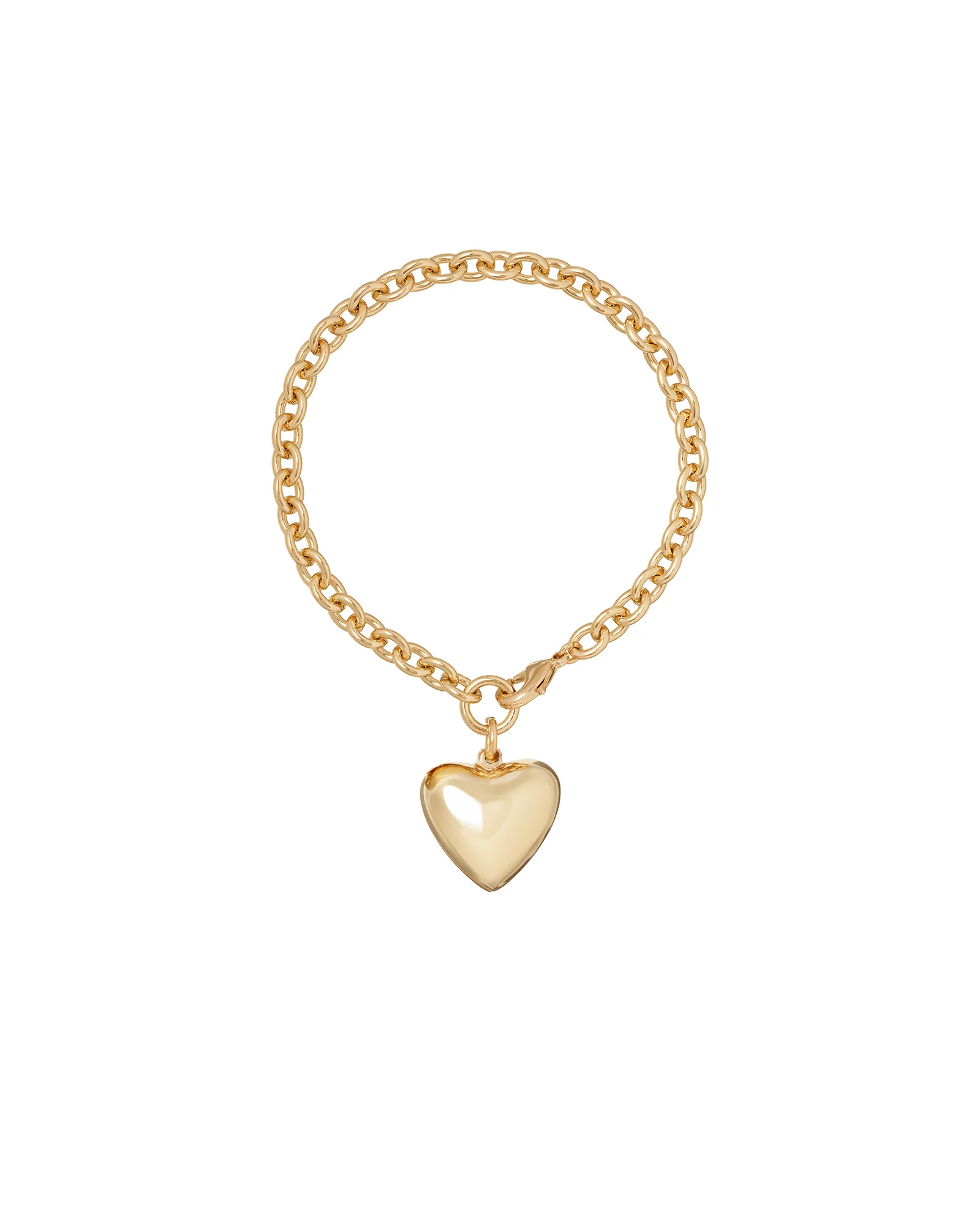 The Mini Puffy Heart Charm Bracelet - Image 8