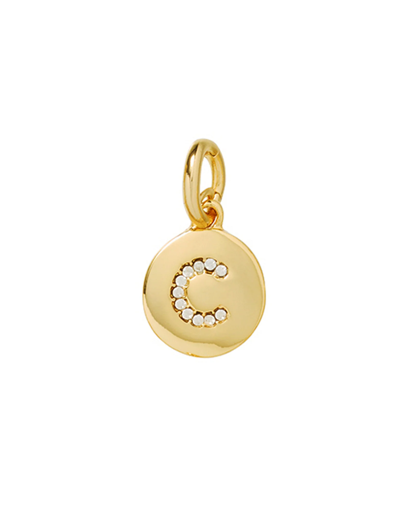 The Pavé Initial Disc Charm - Image 9