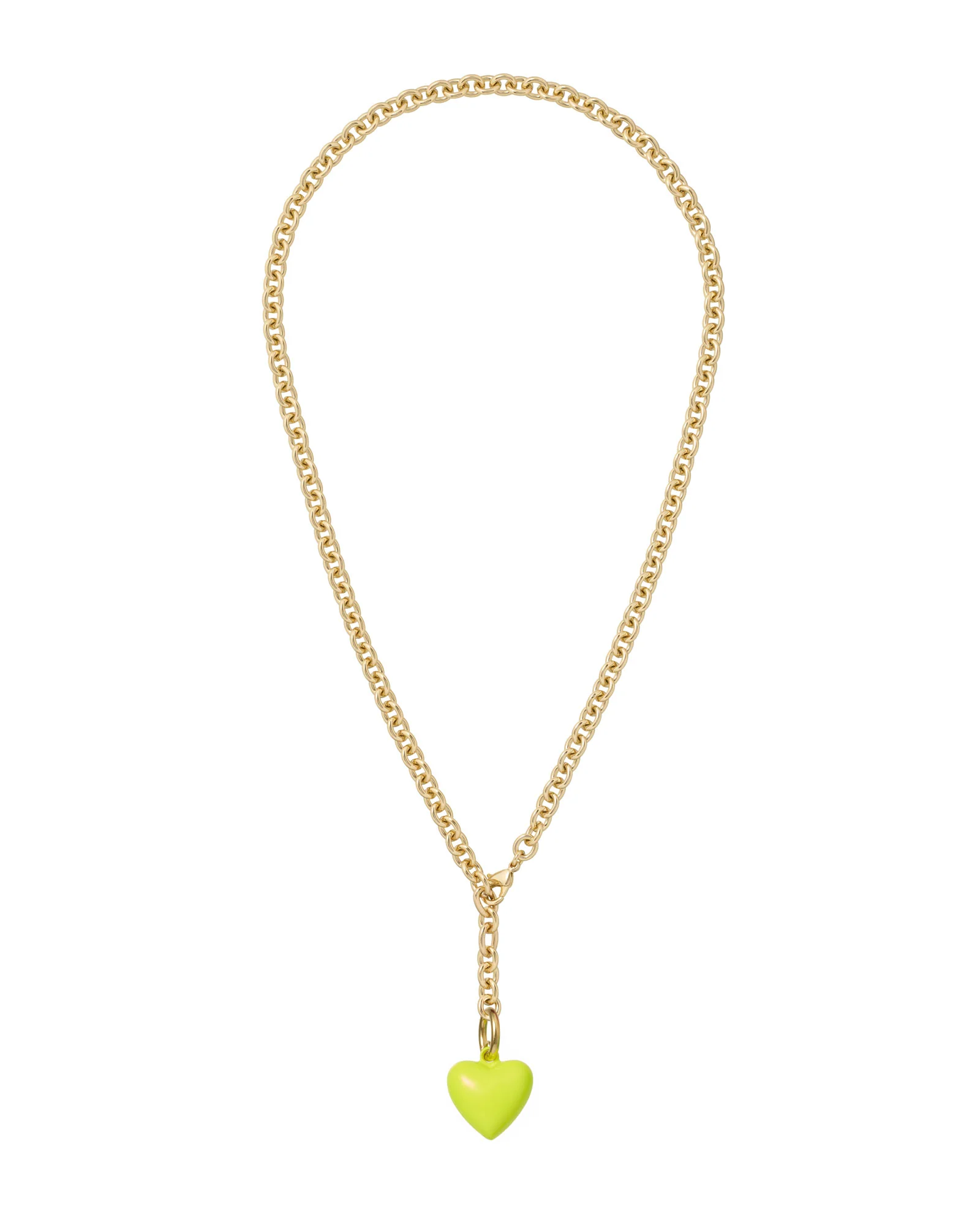 The Mini Puffy Heart Charm Necklace