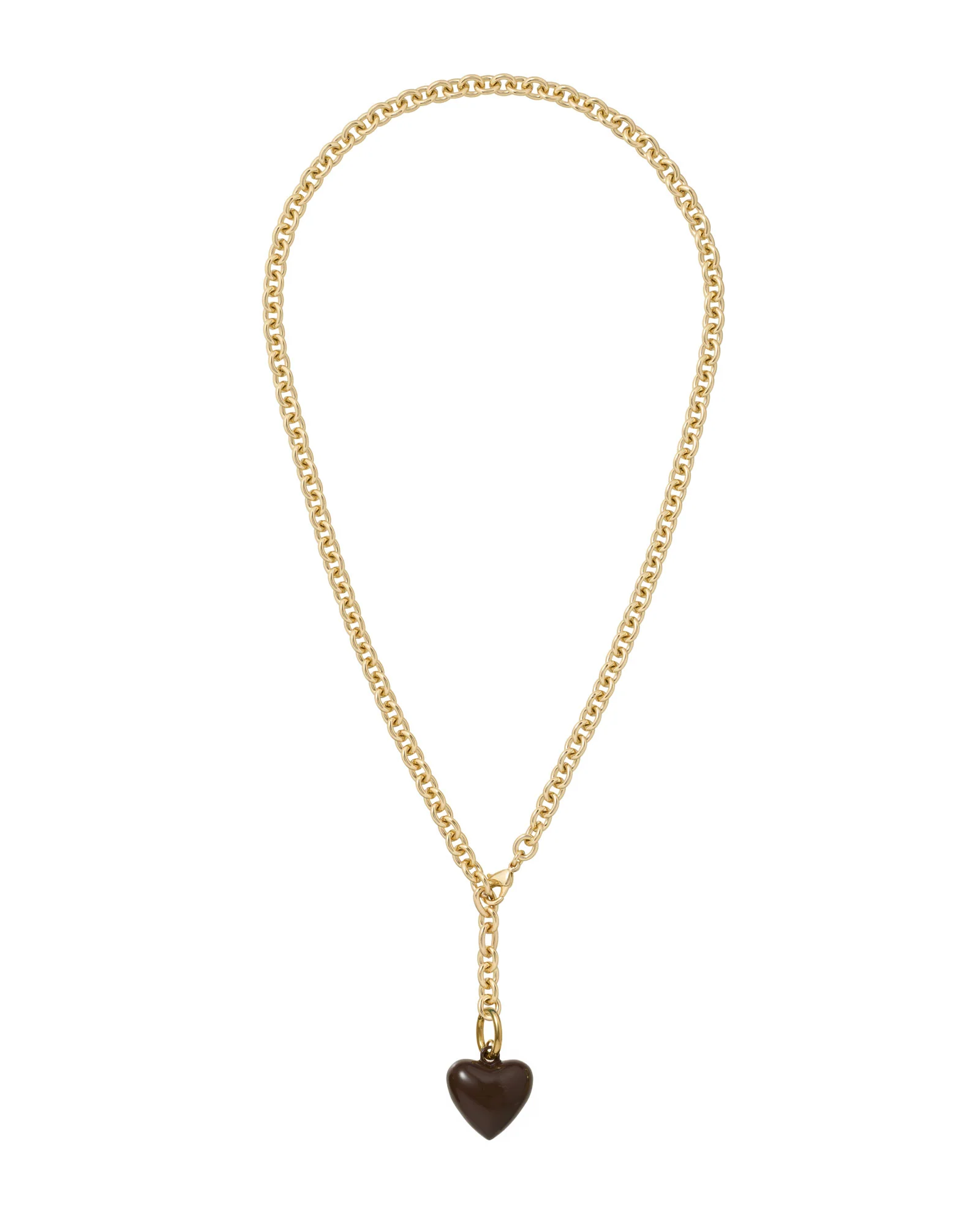The Mini Puffy Heart Charm Necklace