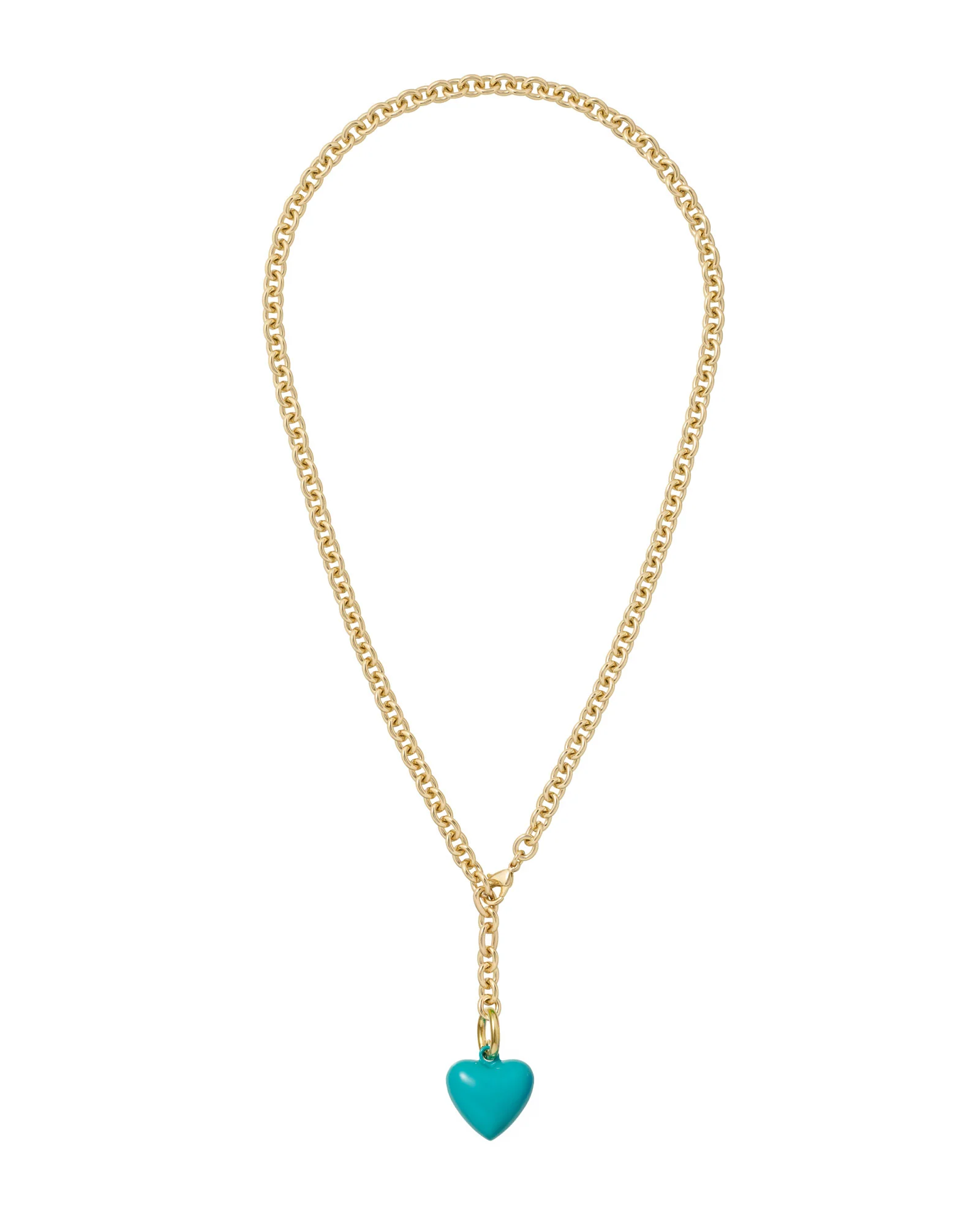 The Mini Puffy Heart Charm Necklace