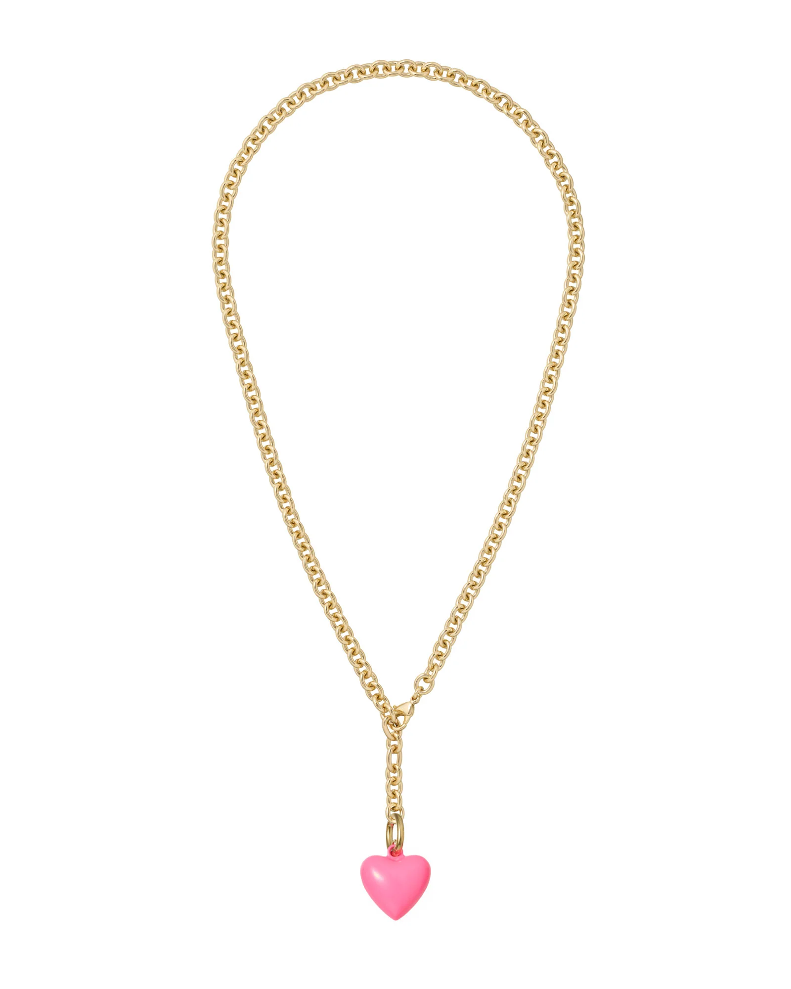The Mini Puffy Heart Charm Necklace