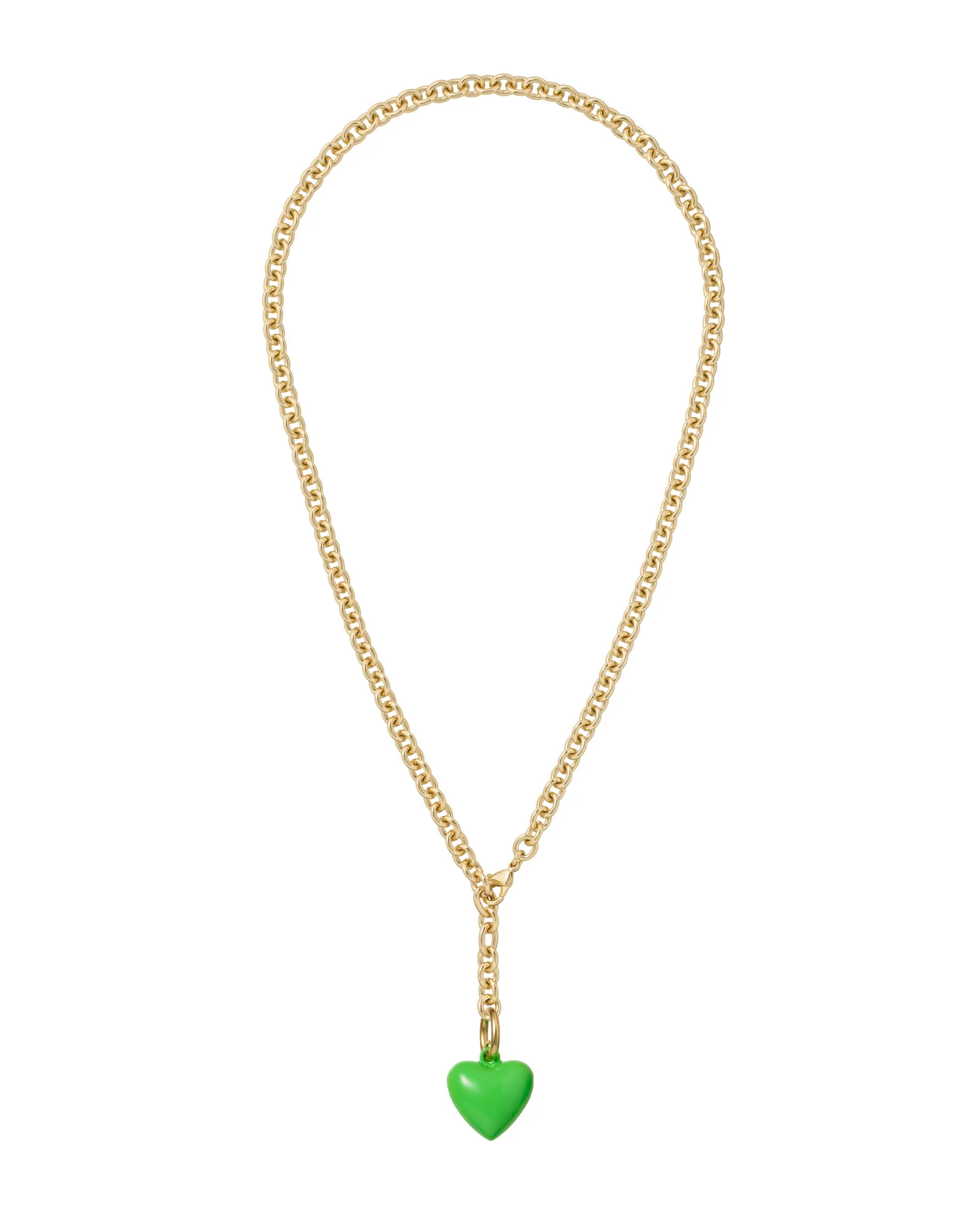 The Mini Puffy Heart Charm Necklace