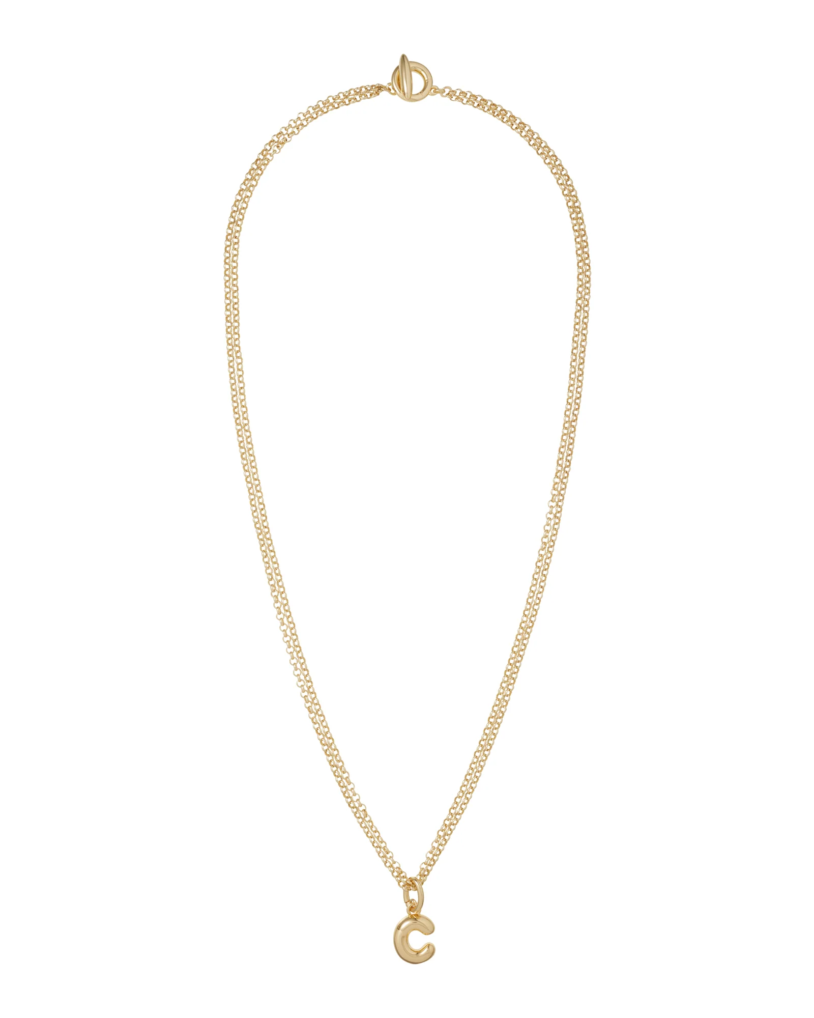 The Puffy Initial Necklace - Image 13